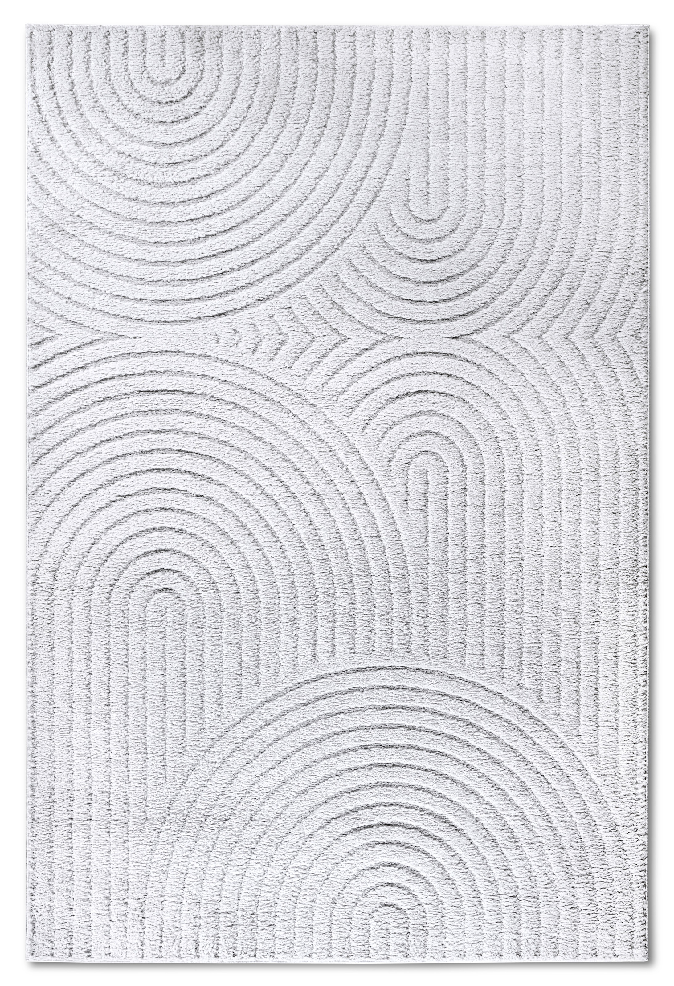 ELLE DECORATION Designteppich »Cosy Panglao, auch als Rundteppich erhältlich«, rechteckig, 14 mm Höhe, uni Kurzflor, Hoch Tief Struktur, modern, Skandi, Boho, Wohnzimmer