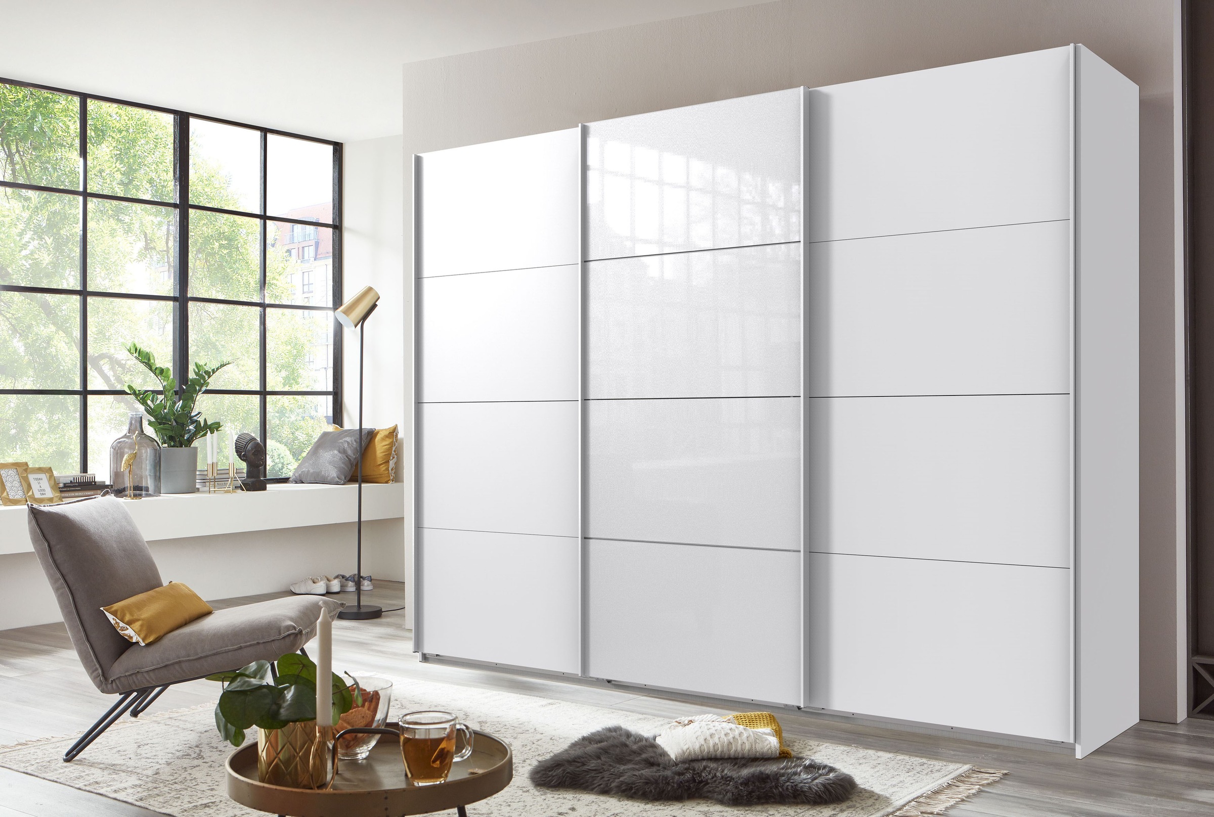 Wimex Schwebetürenschrank "Norderstedt", INKLUSIVE 2 Stoffboxen und 2 zusät günstig online kaufen