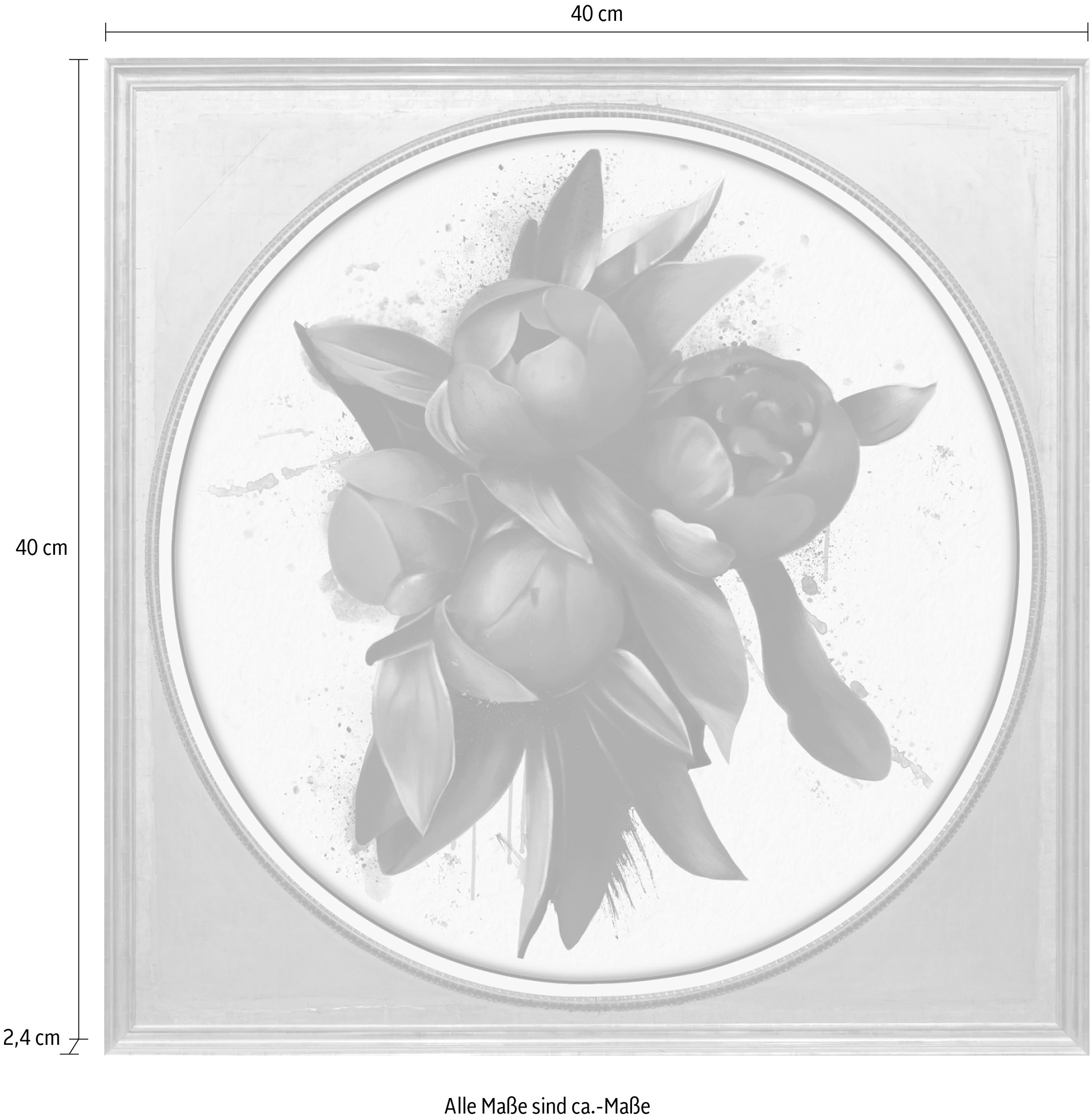 queence Acrylglasbild »Blumen«, Blumen-Blumenbilder-Kunst-Pflanzen-Pflanzenbilder-Gemälde, Fine Art-Print in Galeriequalität