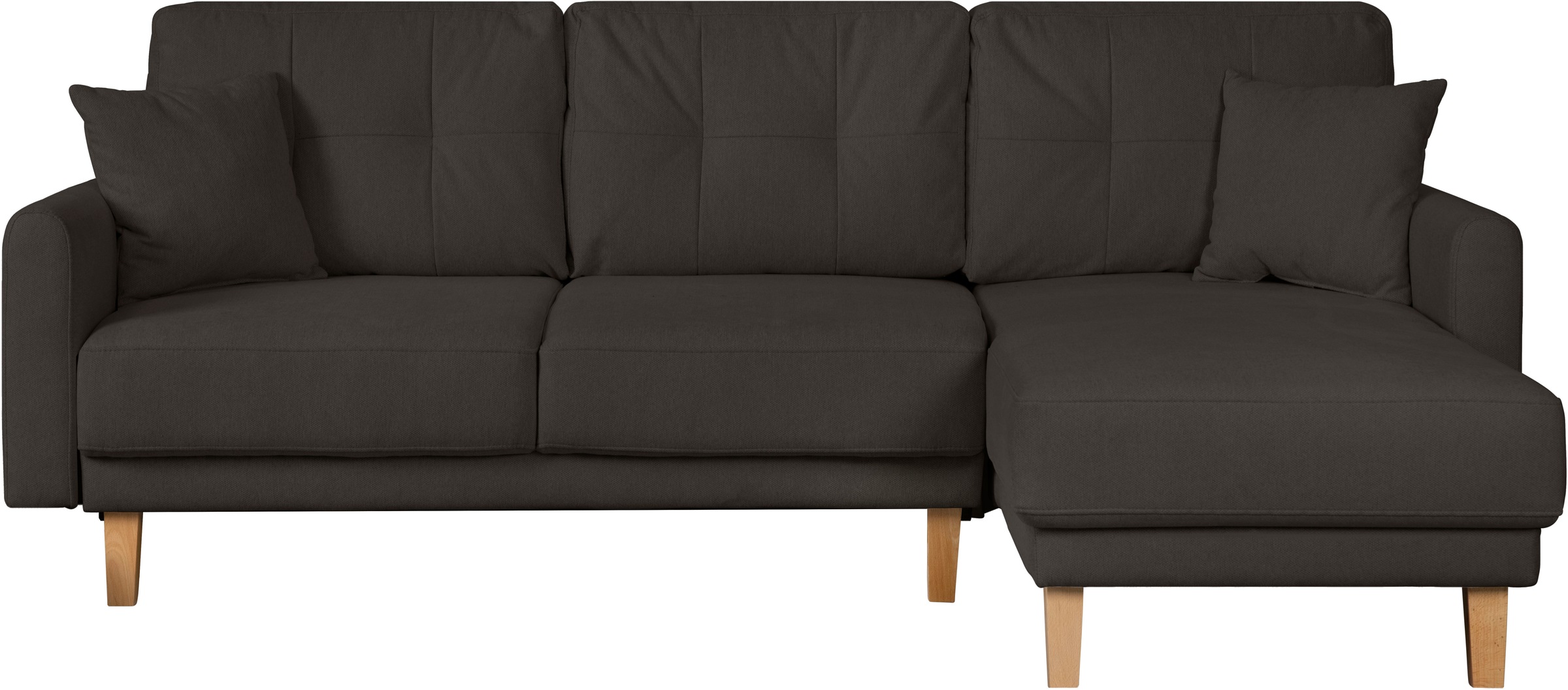 Home affaire Ecksofa »TRIPLO optionale Schlafsofa mit Bettkasten, Maße B/T/H: 234/164/89 cm«, L-Form wahlweise mit Bettfunktion - Liegefläche 132x210 cm