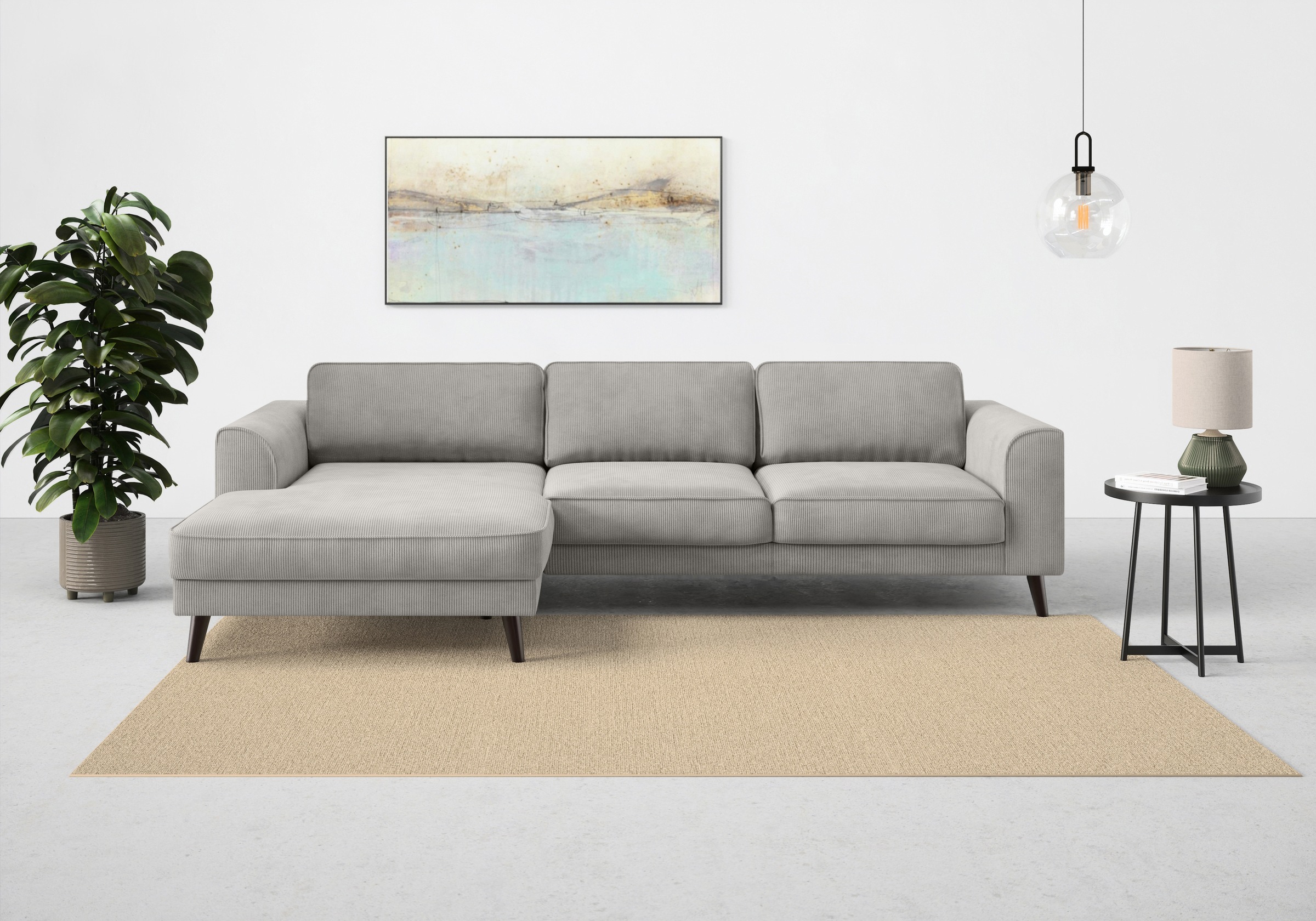 TRENDMANUFAKTUR Ecksofa »Lumber Jack, elegantes Designsofa, zeitlos modern, günstig online kaufen