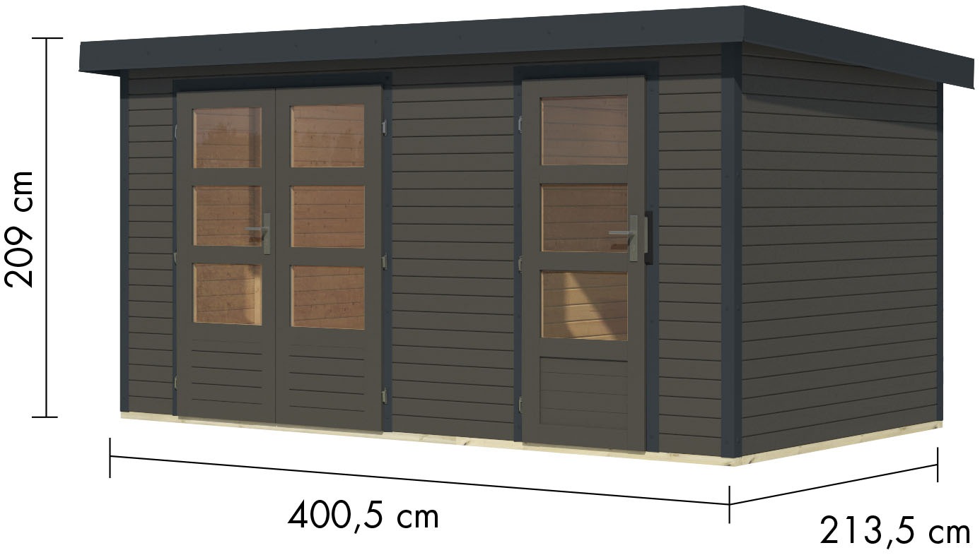 Karibu Gartenhaus »Merkurino, in verschiedenen Farben«