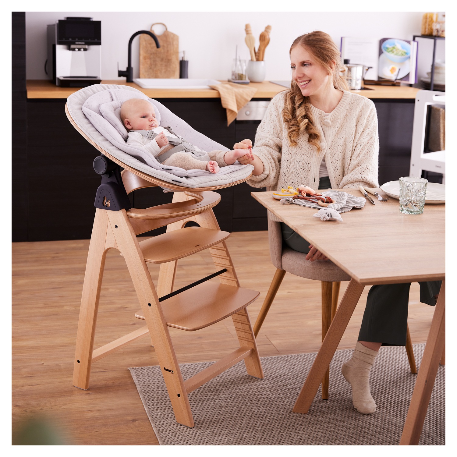 Hauck Hochstuhl »Arketa, Beech Blackwashed«, mitwachsend; FSC® - schützt Wald - weltweit