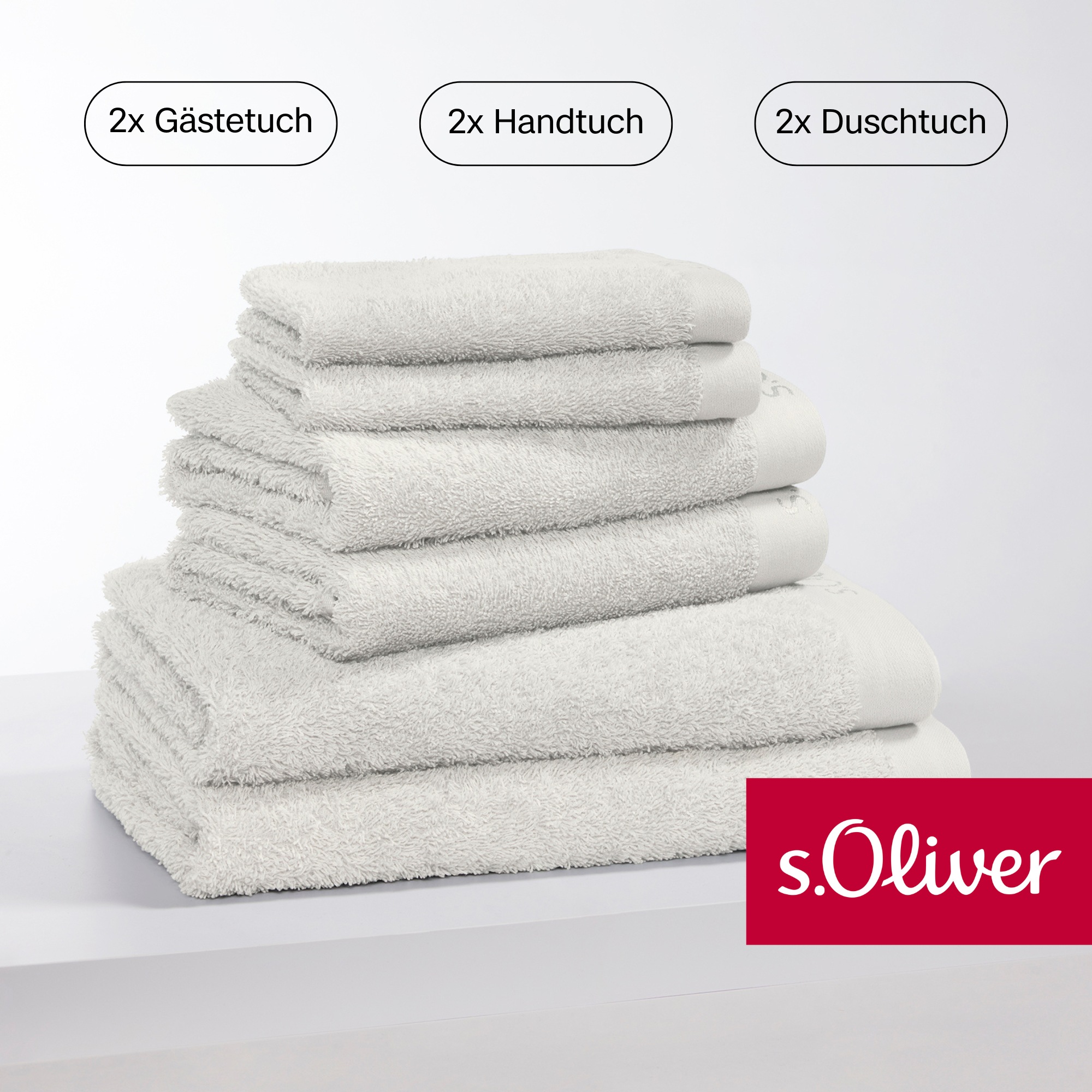 s.Oliver Handtuch Set »s. Oliver, besonders weich und saugfähig,«, (Set, 6 günstig online kaufen