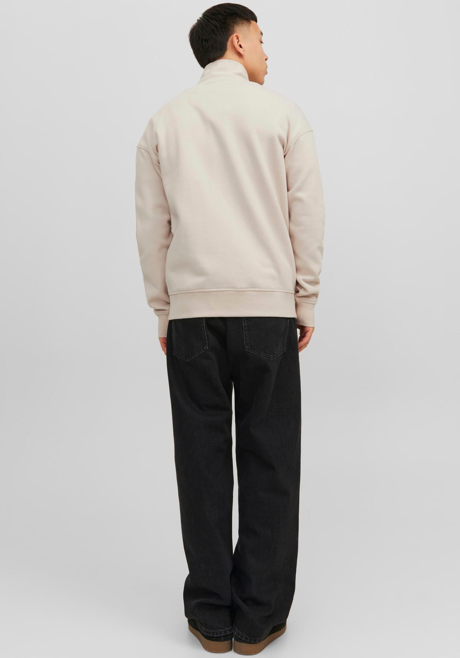 Jack & Jones Sweatshirt »JORVESTERBRO SWEAT QUARTER ZIP HN NOOS«, im Troyer-Look
