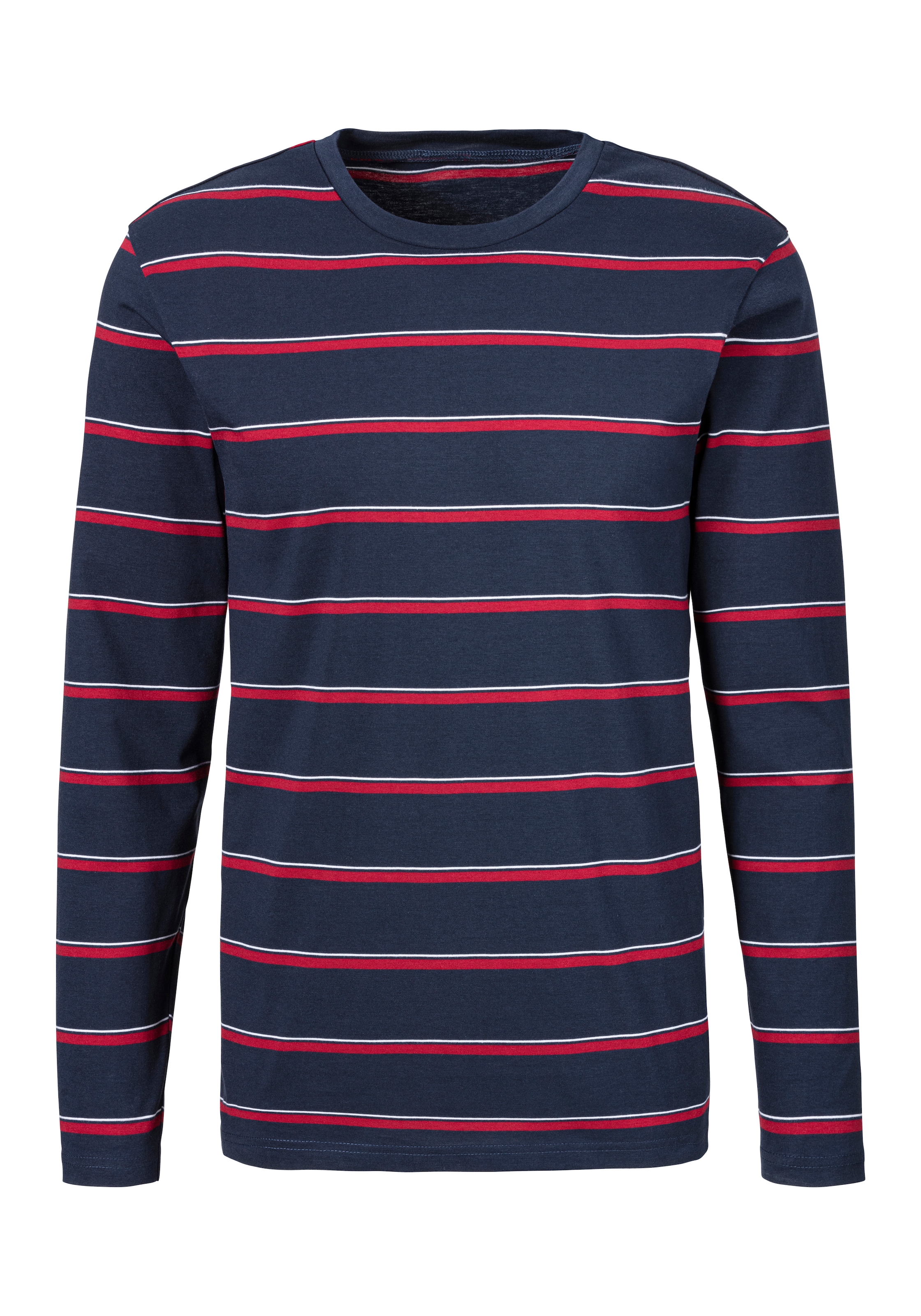 H.I.S Pyjama, (2 tlg., 1 Stück), Schlafanzug mit garngefärbten Streifen