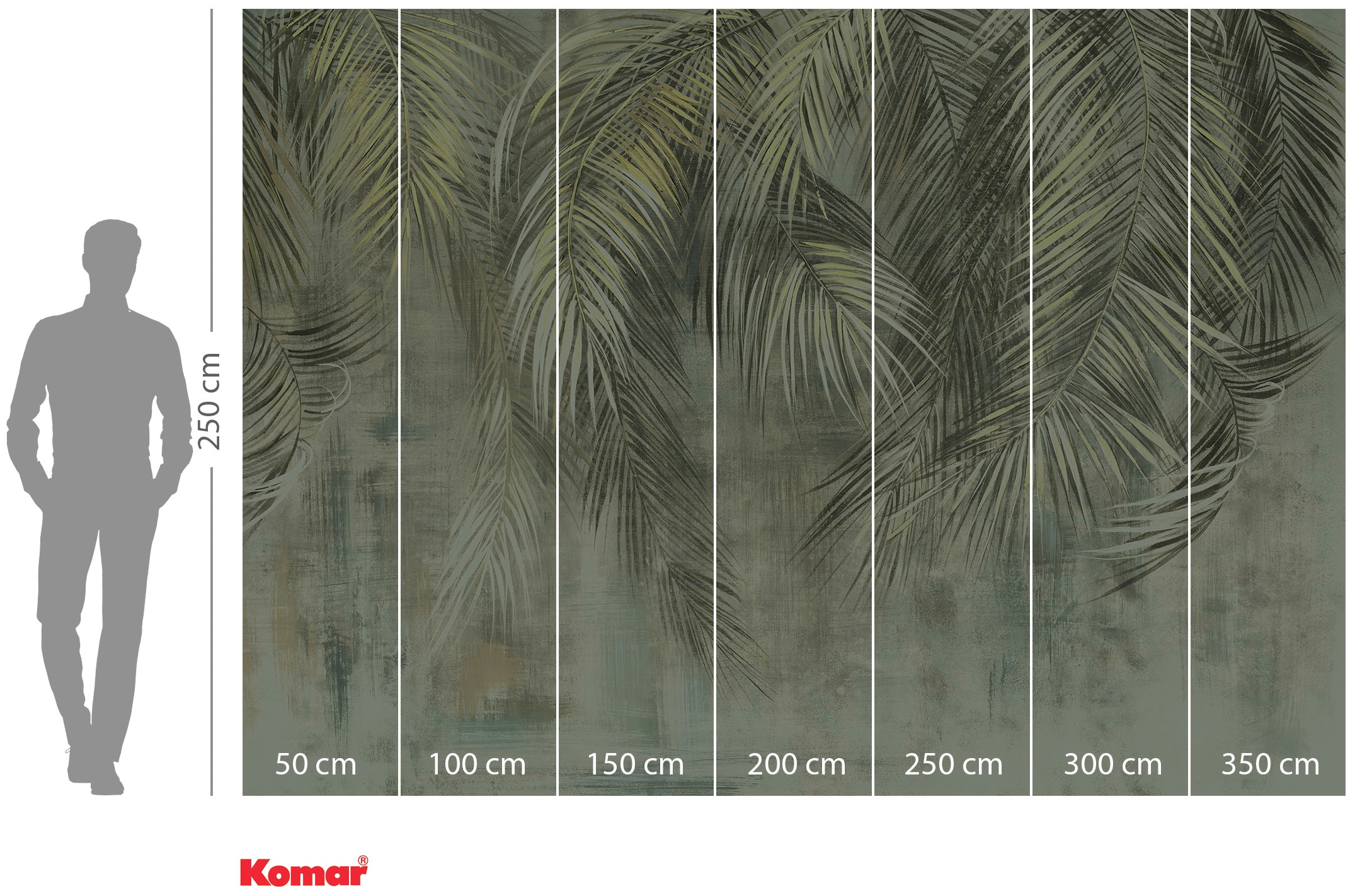 Komar x online cm »Palm Fronds«, (Breite Vliestapete Höhe) 350x250 kaufen