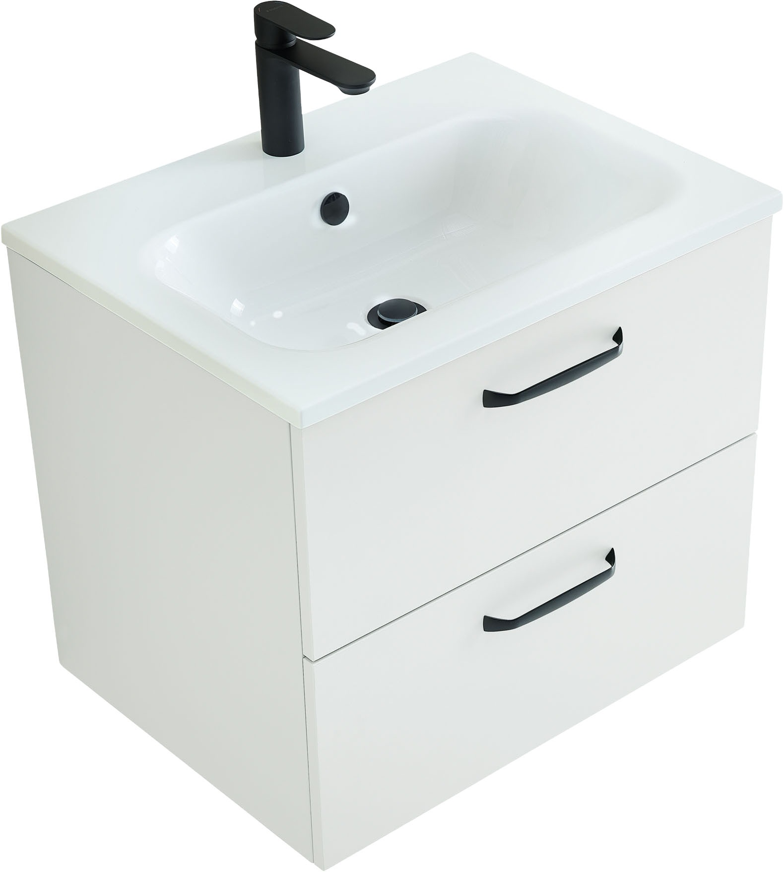 Saphir Badmöbel-Set »Quickset 500, Waschtischunterschrank mit Mineralmarmor günstig online kaufen