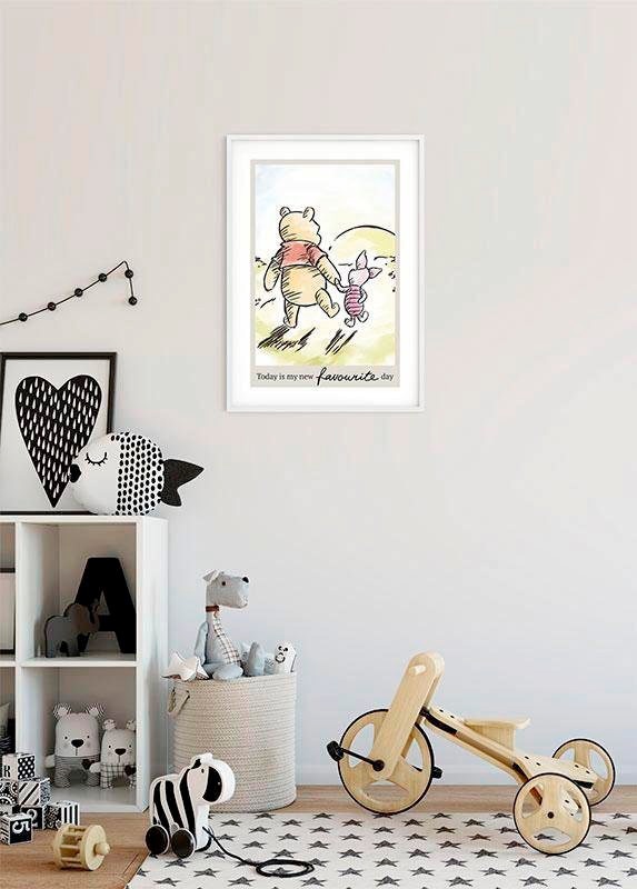 Komar Bild »Winnie the Pooh Today«, Disney, (1 St.), Wandbild zur Dekoration im Kinderzimmer - ohne Rahmen