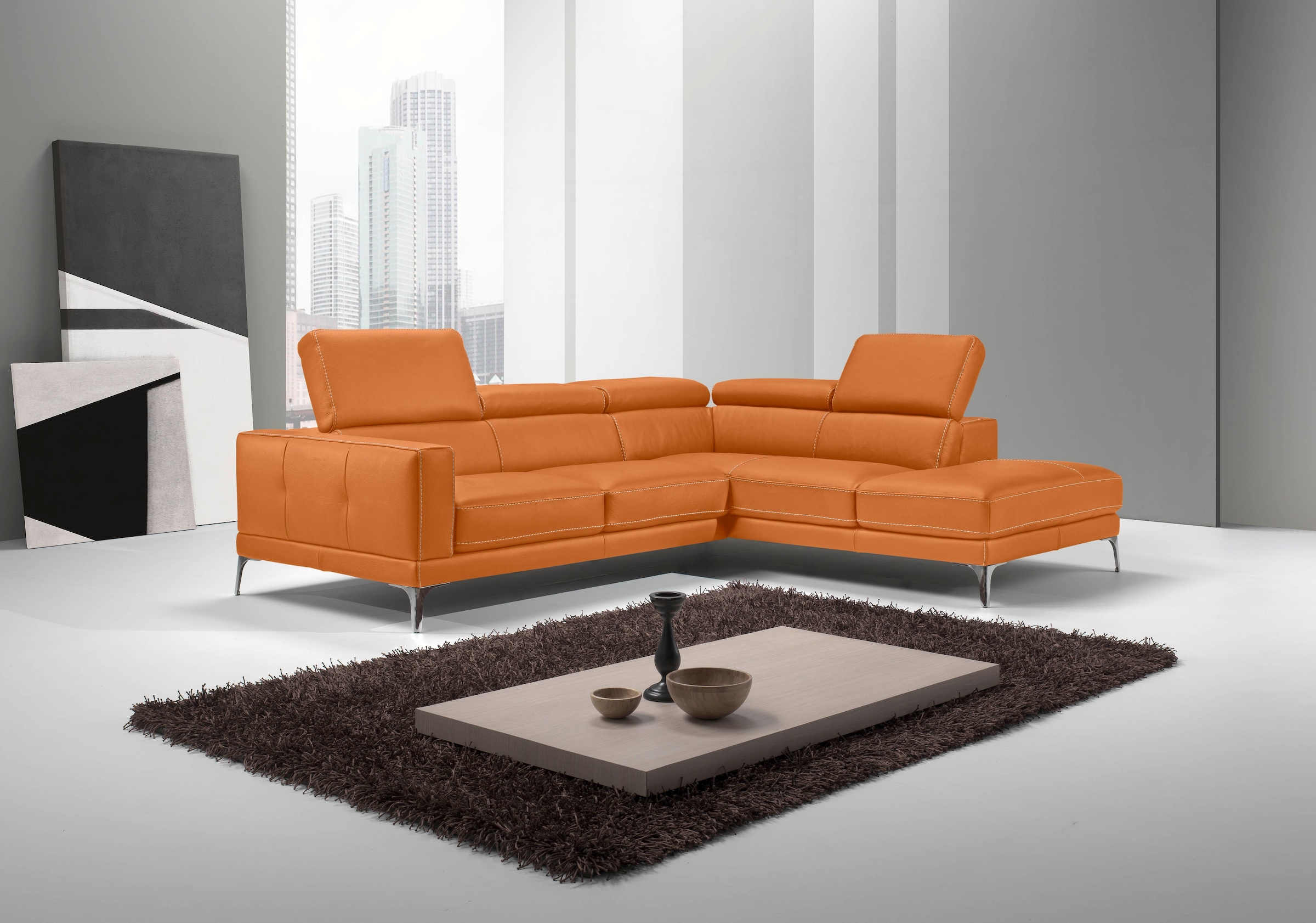Egoitaliano Ecksofa »Claudie, Designsofa mit extrakomfortablem Sitzkomfort« günstig online kaufen