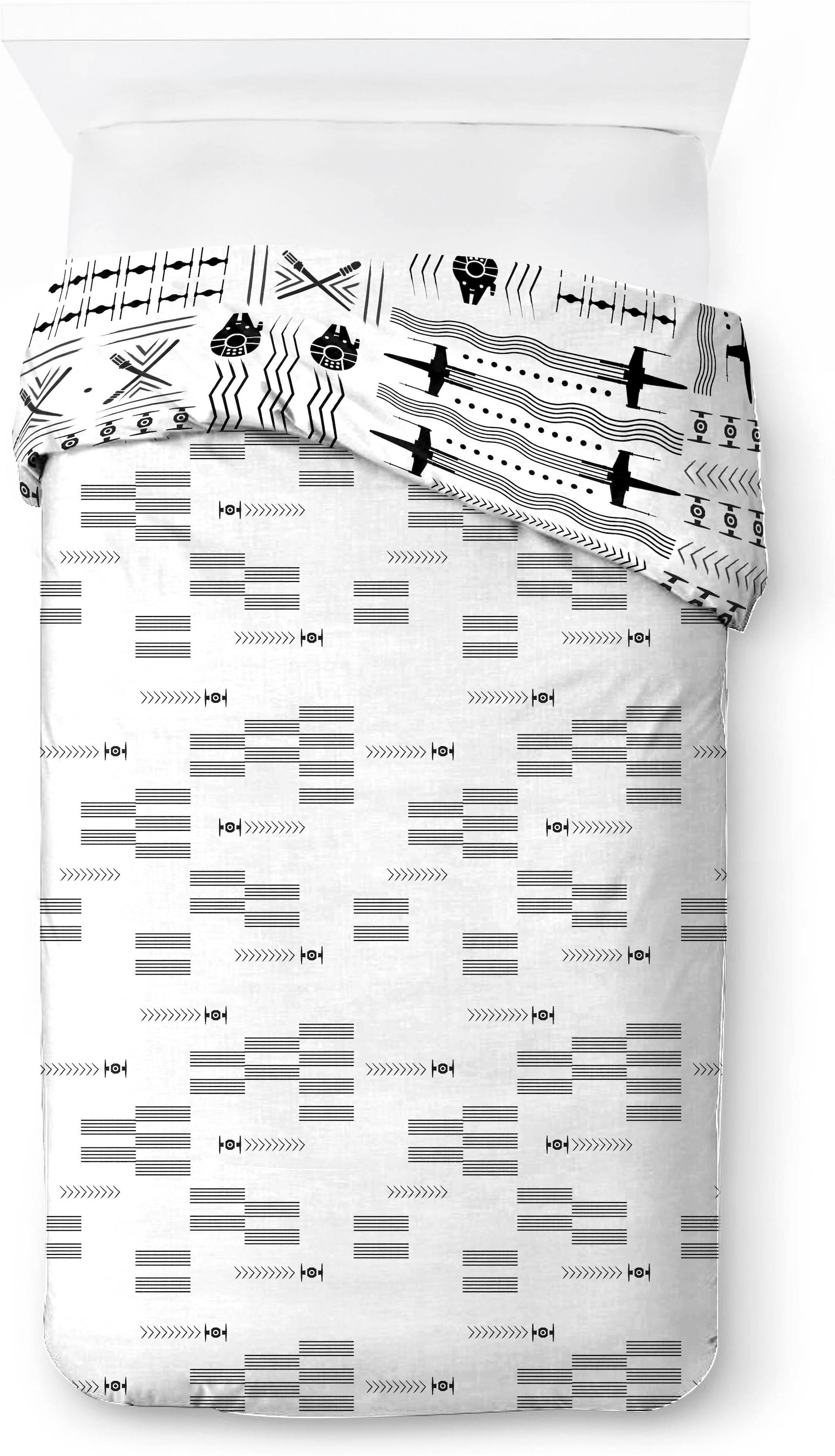 Star Wars Kinderbettwäsche »Star Wars Patterned Check« 2 100% Baumwolle