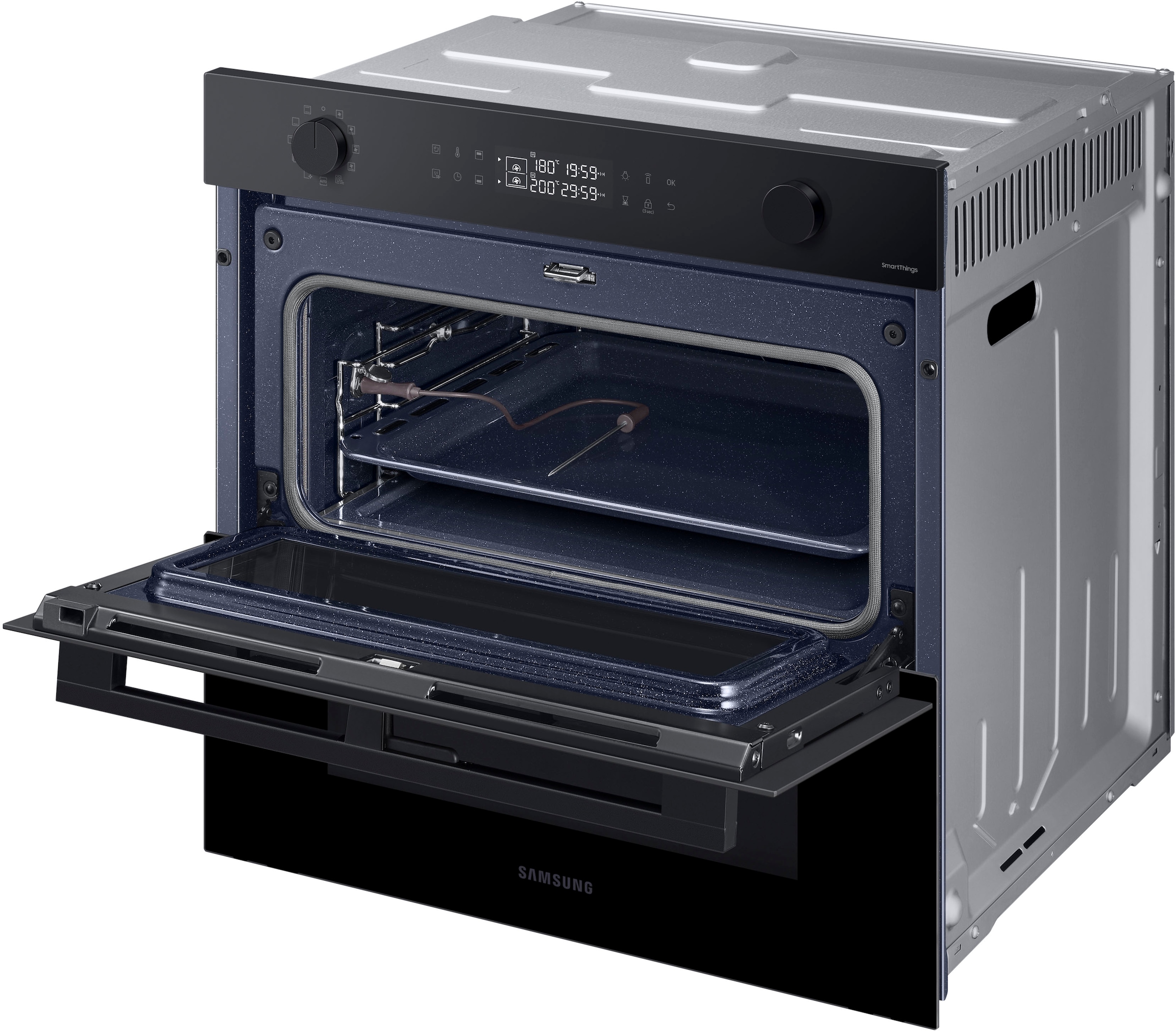 Samsung Einbaubackofen Serie 4 »NV7B45502AK/U1«, Pyrolyse-Selbstreinigung, Dual Cook Flex