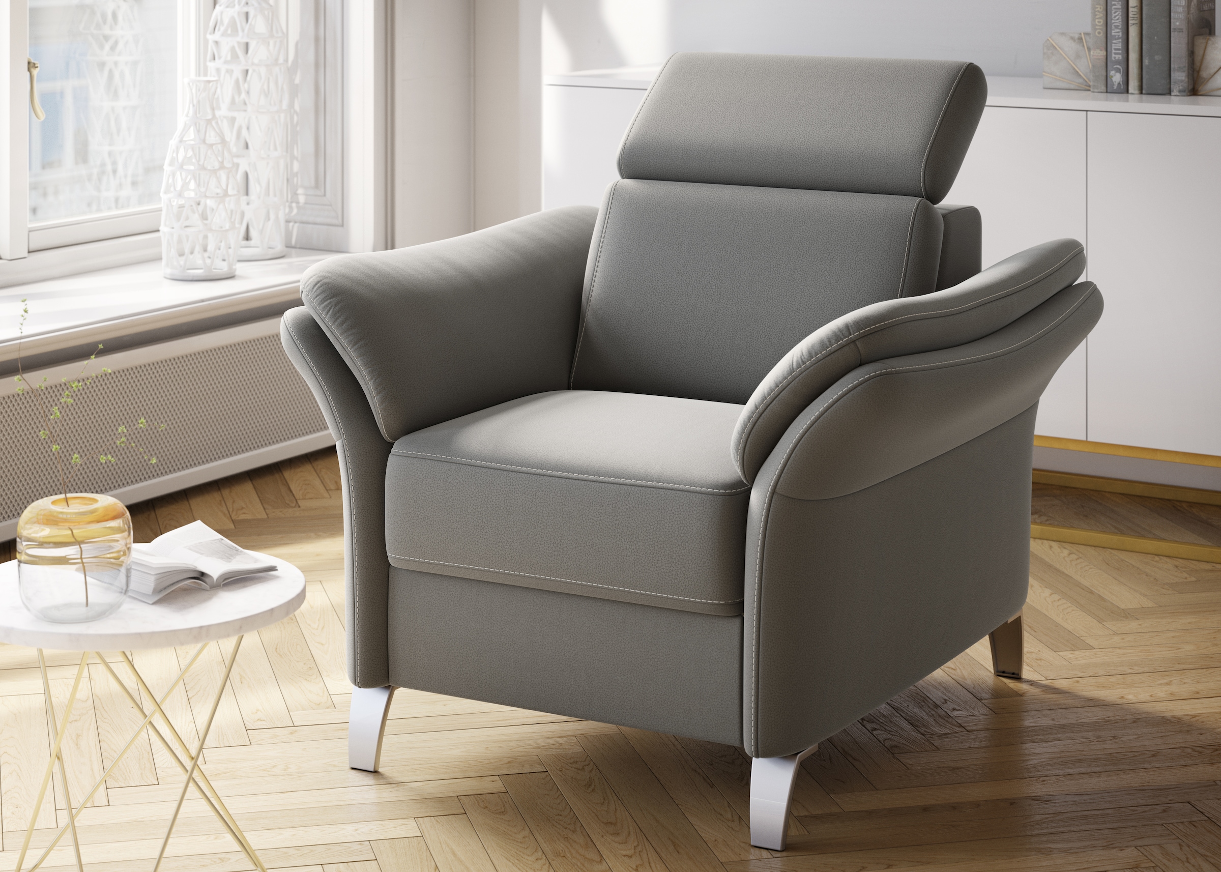 sit&more Sessel »Vincenzo«, inklusive Kopfteilverstellung günstig online kaufen