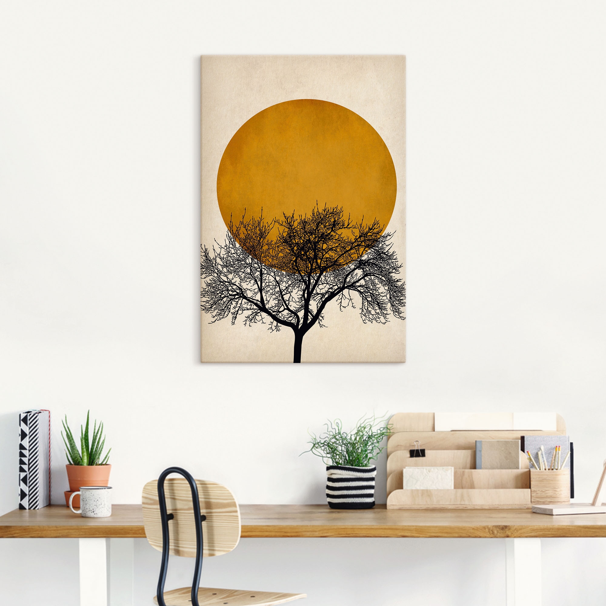 Artland Wandbild »Wintermorgen«, Baumbilder, (1 St.), als Leinwandbild, Poster, Wandaufkleber in verschied. Größen