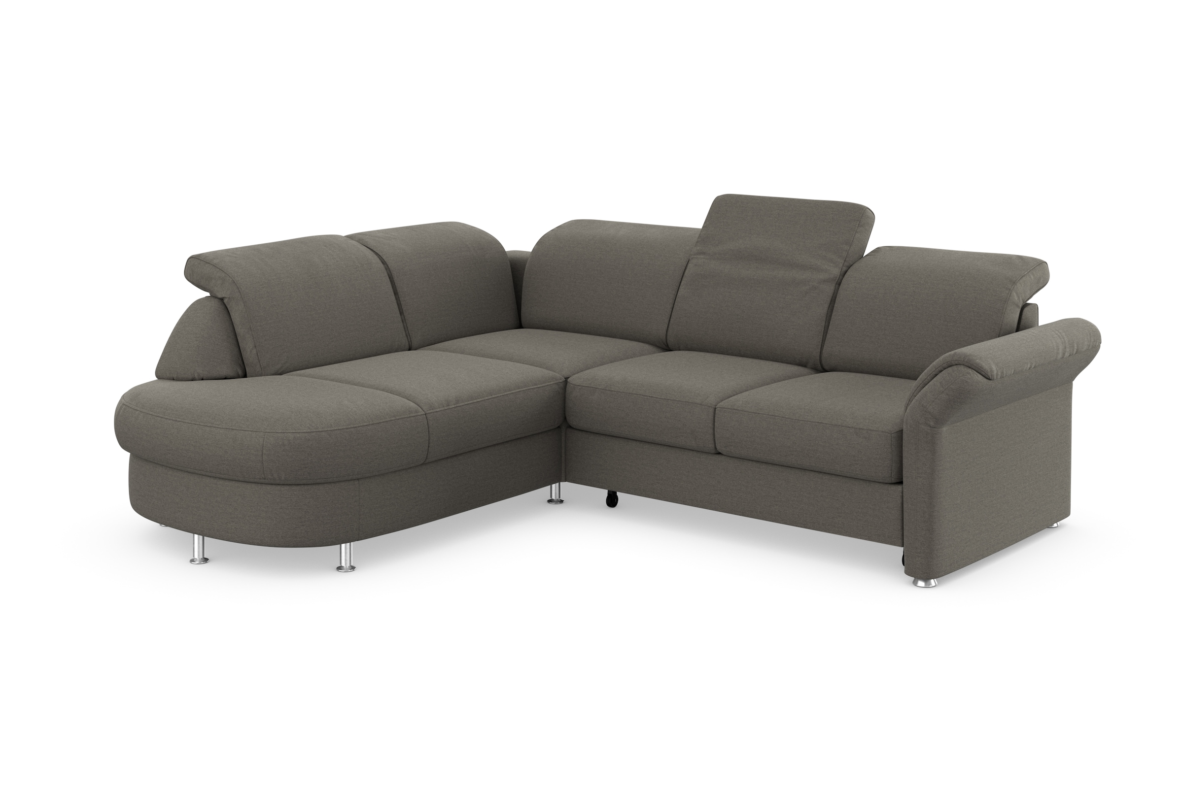 sit&more Ecksofa »Apulia L-Form«, wahlweise Bettfunktion, Bettkasten und Kopf- und Armteilverstellung