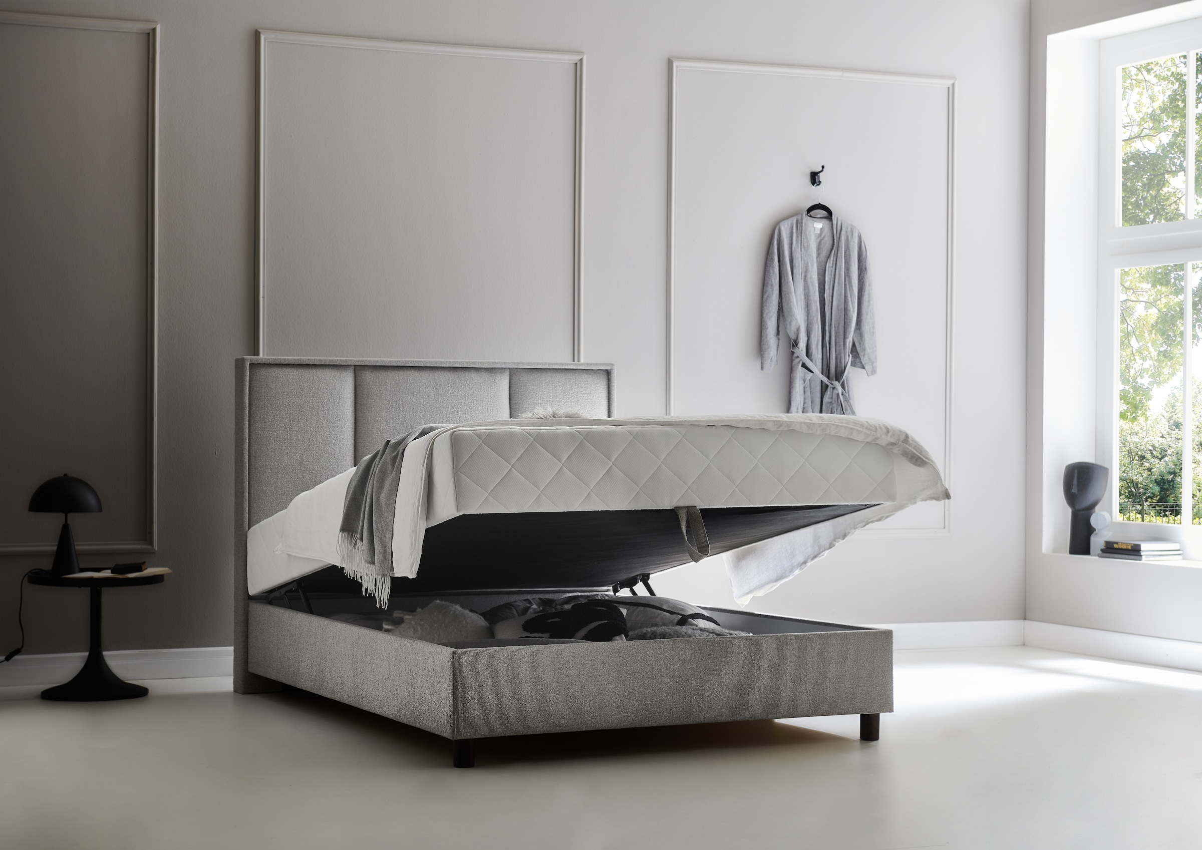 ATLANTIC home collection Boxbett »ARLA«, mit Taschen-Federkernmatratze und Bettkasten