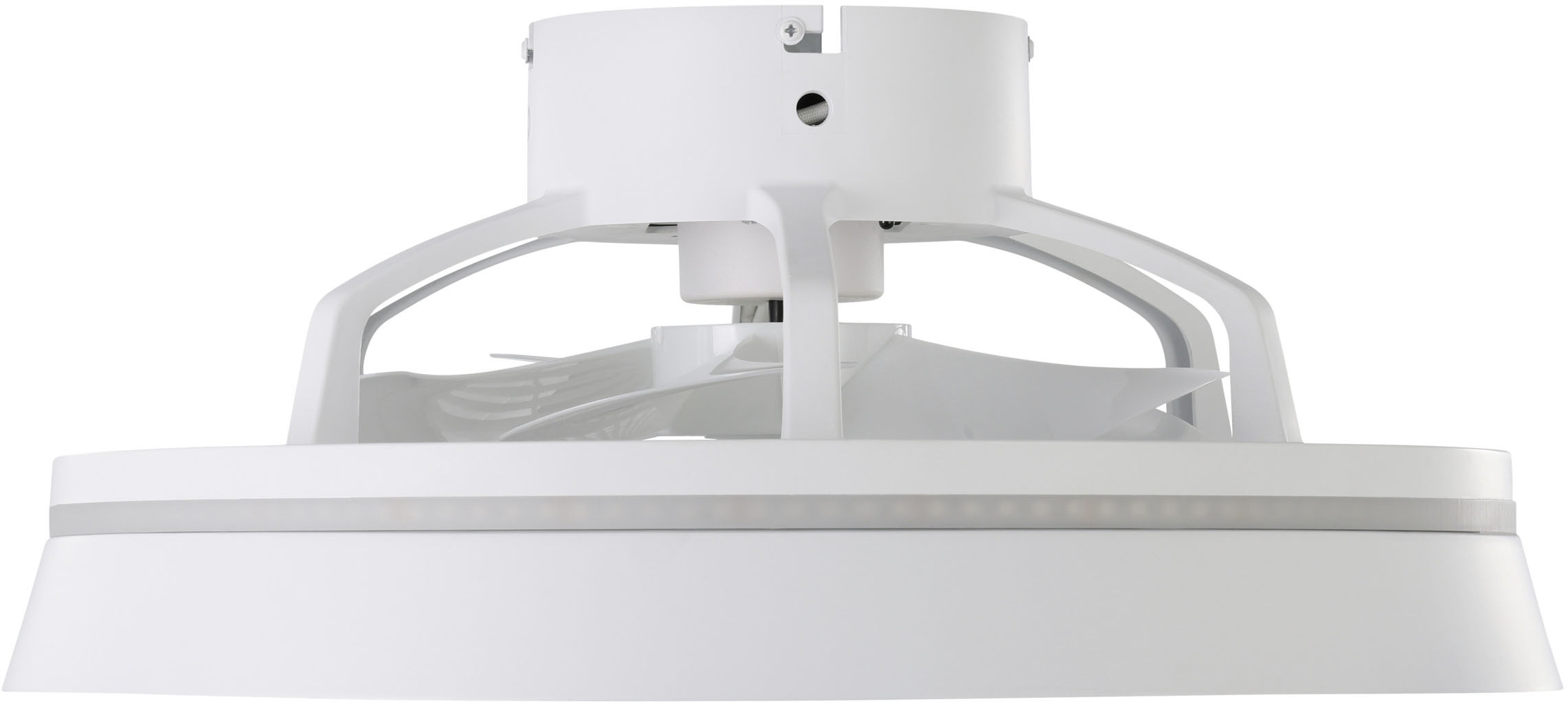 EGLO Deckenleuchte »VALLONIA 1 Leuchte und Ventilator - ABS - LED;LED - 1X25,2W;1X6,5W« LED-Modul 1 Stk. Kaltweiß | Neutralweiß | RGB | Warmweiß Deckenventilator, Deckenleuchte, Wohnzimmer, Schlafzimmer, H21 x Ø48cm