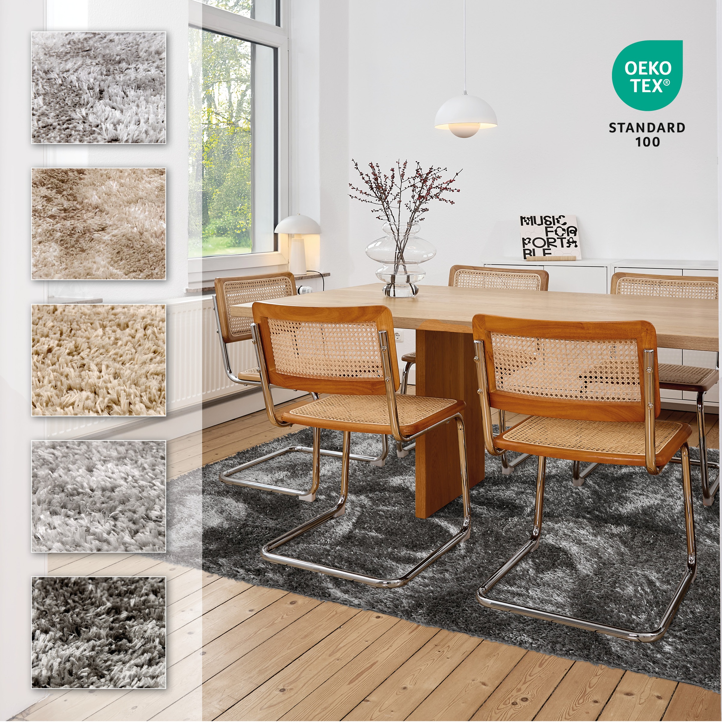 ASTRA Hochflor-Teppich »Paulie 250«, rechteckig, 25 mm Höhe, weicher Langflor, Shaggy, Wohnzimmer, Schlafzimmer