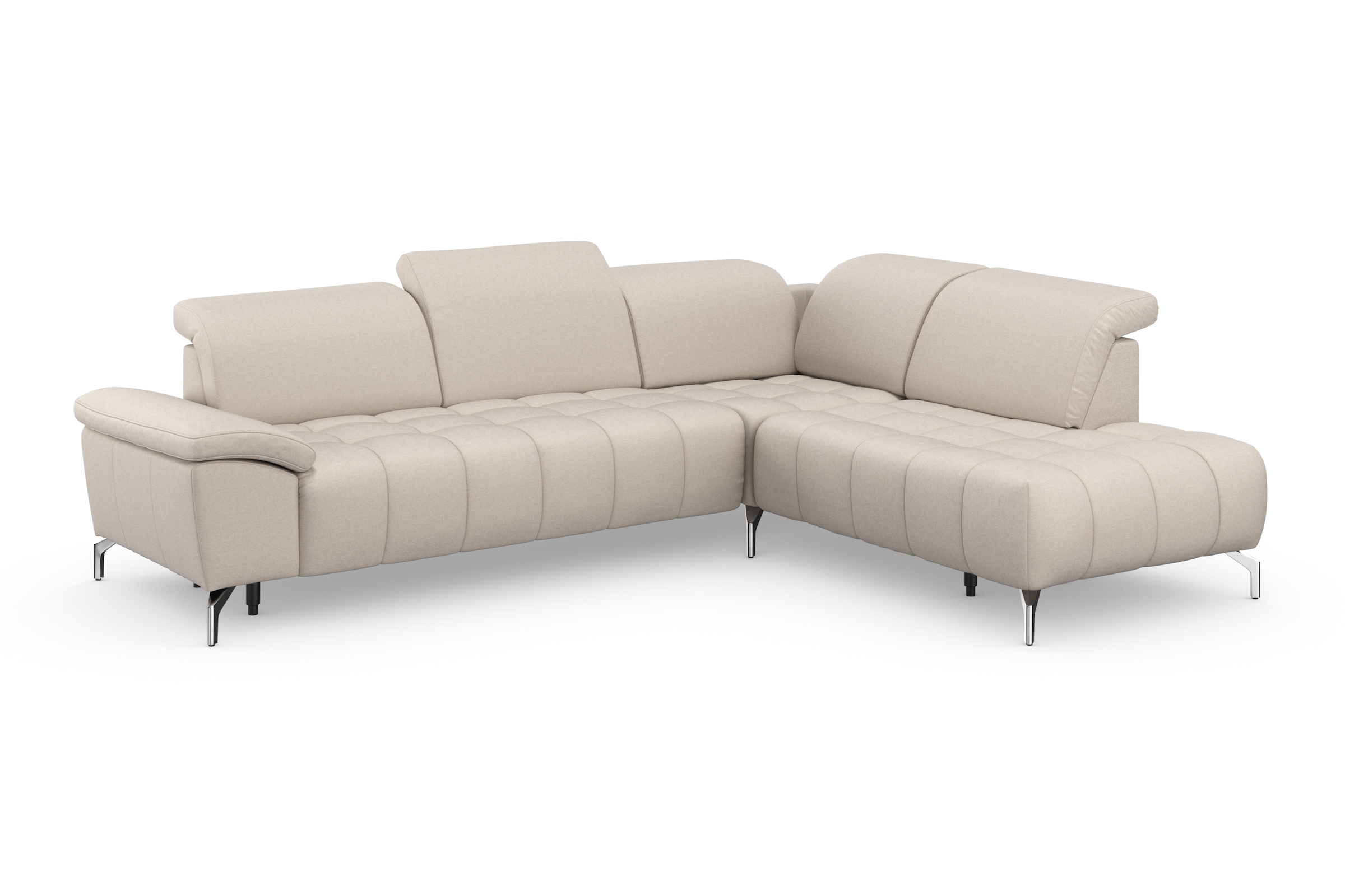 sit&more Ecksofa »Cool L-Form«, wahlweise mit Kopfteilverstellung und Vorziehsitz, motorisch