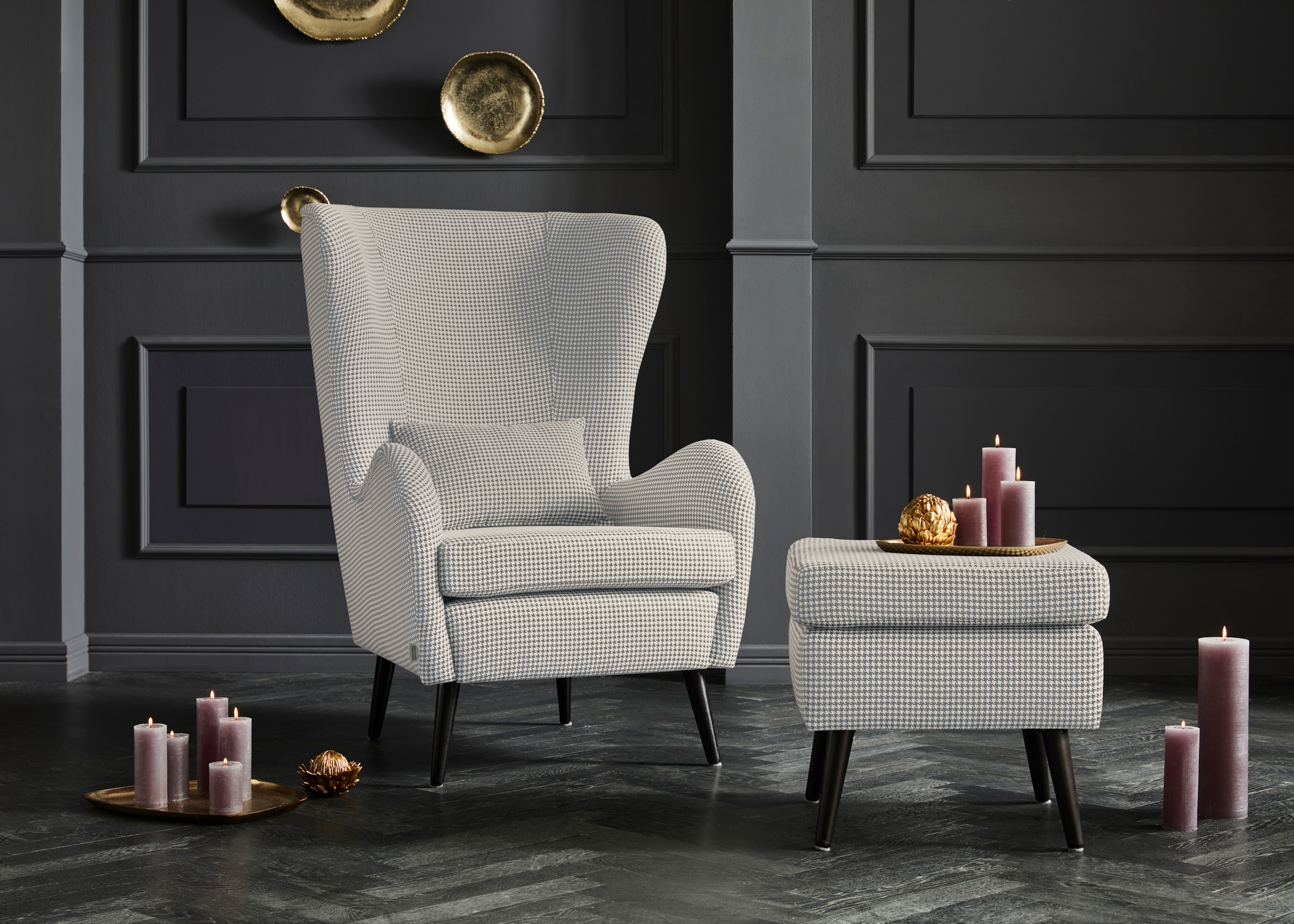 Home affaire Sessel »Sallito, TV-Sessel, Ohrensessel mit« Hocker, in vielen günstig online kaufen