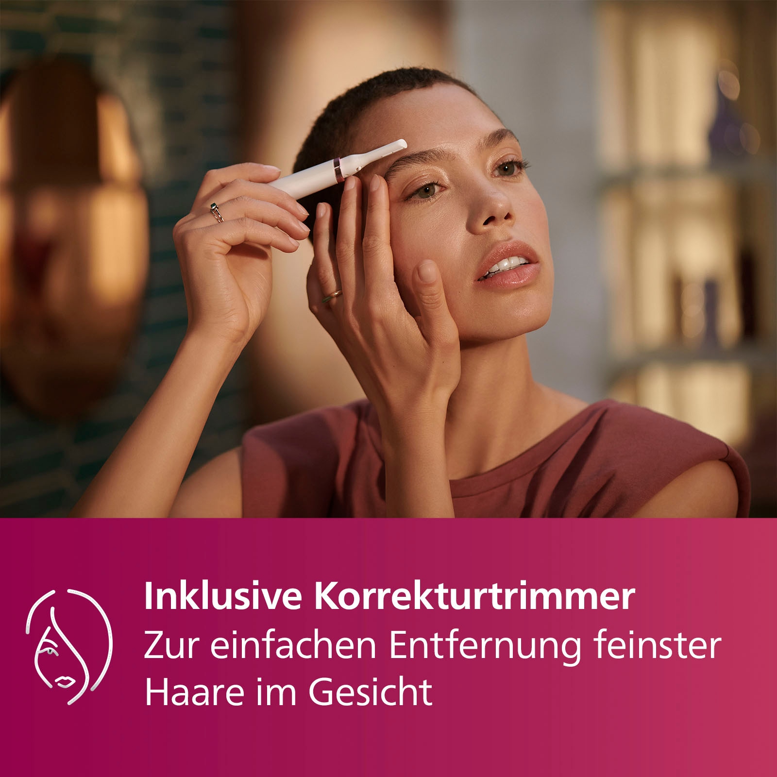 Philips IPL-Haarentferner »Lumea S7000 BRI921/00«, 250000 Lichtimpulse, 2 Aufsätze (Körper und Gesicht), inkl. Präzisionstrimmer