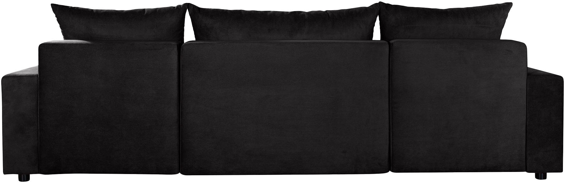 COLLECTION AB Wohnlandschaft »Pico U-Form, Breite 252, mit Schlaffunktion, Bettkasten & Zierkissen«, Liegefläche 117x220 cm