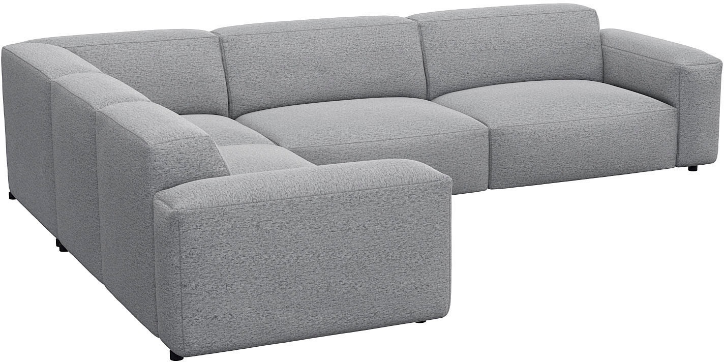 FLEXLUX Ecksofa »Lucera, super bequem durch hochwertigen Sitzaufbau mit Kaltschaum«, modern & anschmiegsam, L-Form, Designsofa