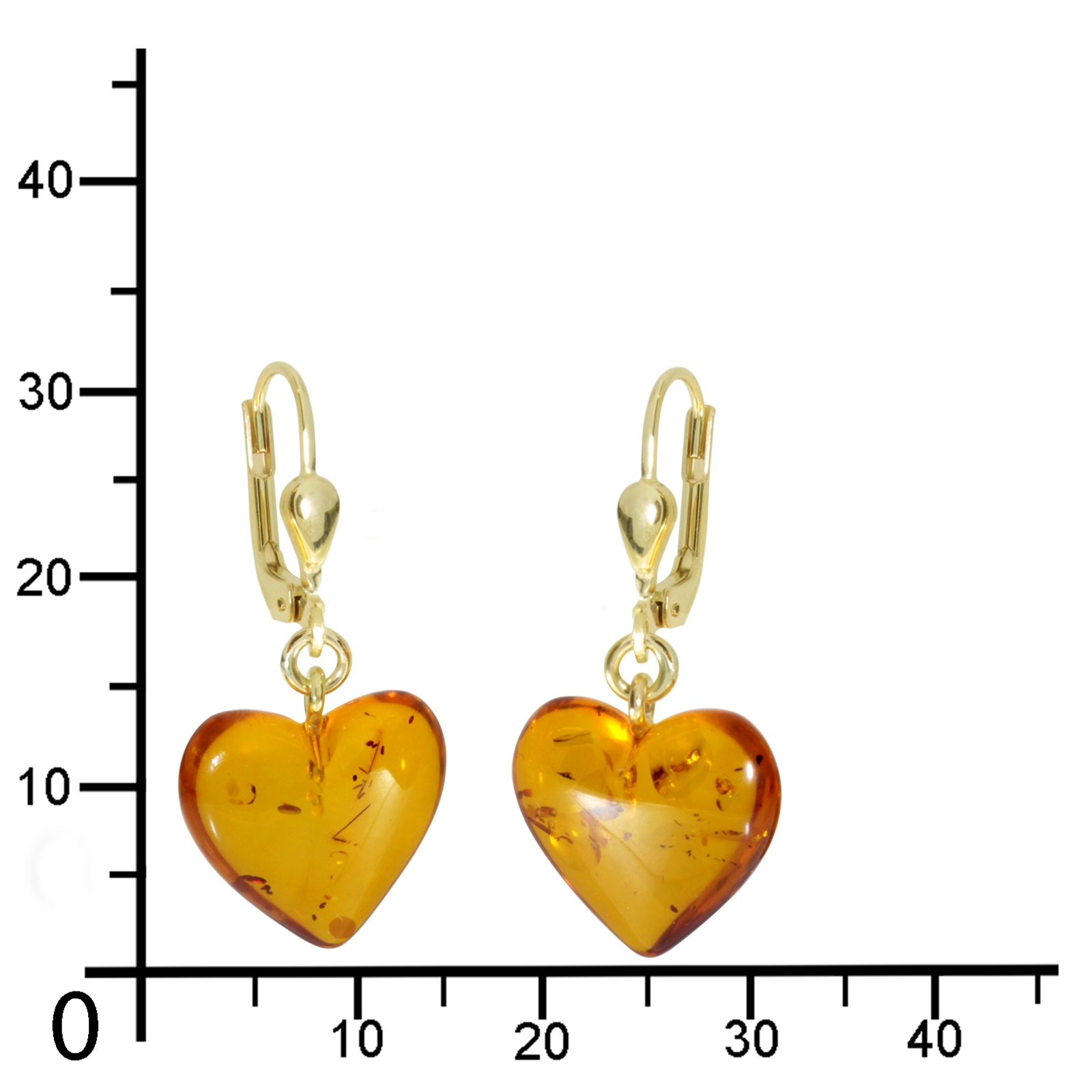 OSTSEE-SCHMUCK Paar Ohrhänger »Ostsee-Schmuck Ohrhänger Herz 14 mm Ohrhänger Herz 14 mm«