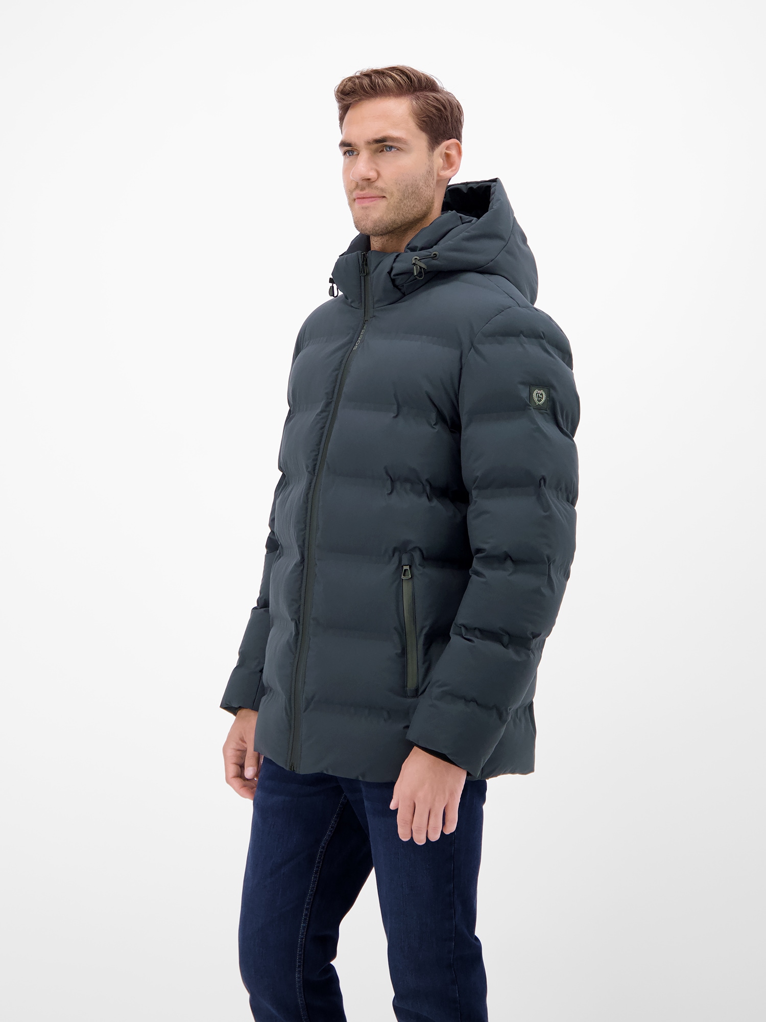 LERROS Winterjacke »LERROS Herren Winterjacke - smart und unkompliziert« mit Kapuze Wasserabweisend