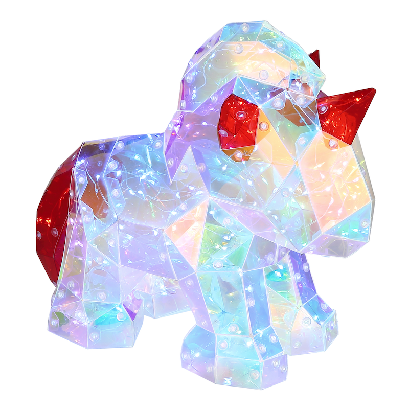 GLOBO LIGHTING Tischleuchte »BRONDAR« LED-Modul 1 Stk. Kaltweiß Tischlampe Nachttischlampe Deko-Tischleuchte Schlafzimmer klar Kristall Effekt