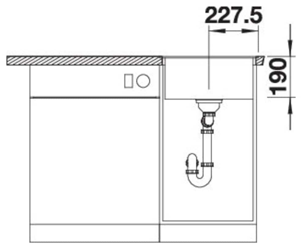 Blanco Granitspüle »DALAGO 45-F« 1 Stk. tlg. erhältlich in mehreren Farben
