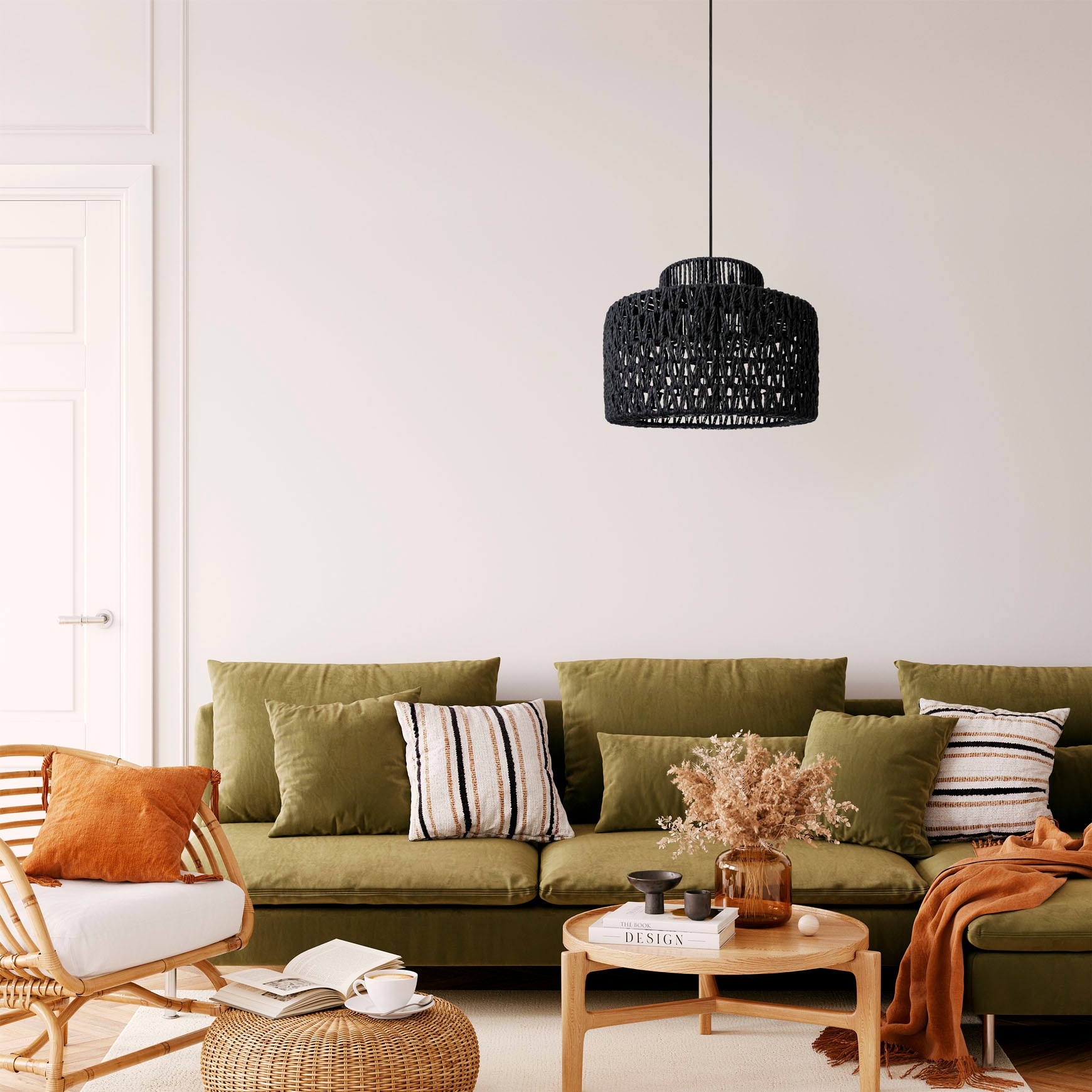 Paco Home Pendelleuchte »HUGO PD1«, 1 flammig, Leuchtmittel E27   ohne Leuc günstig online kaufen