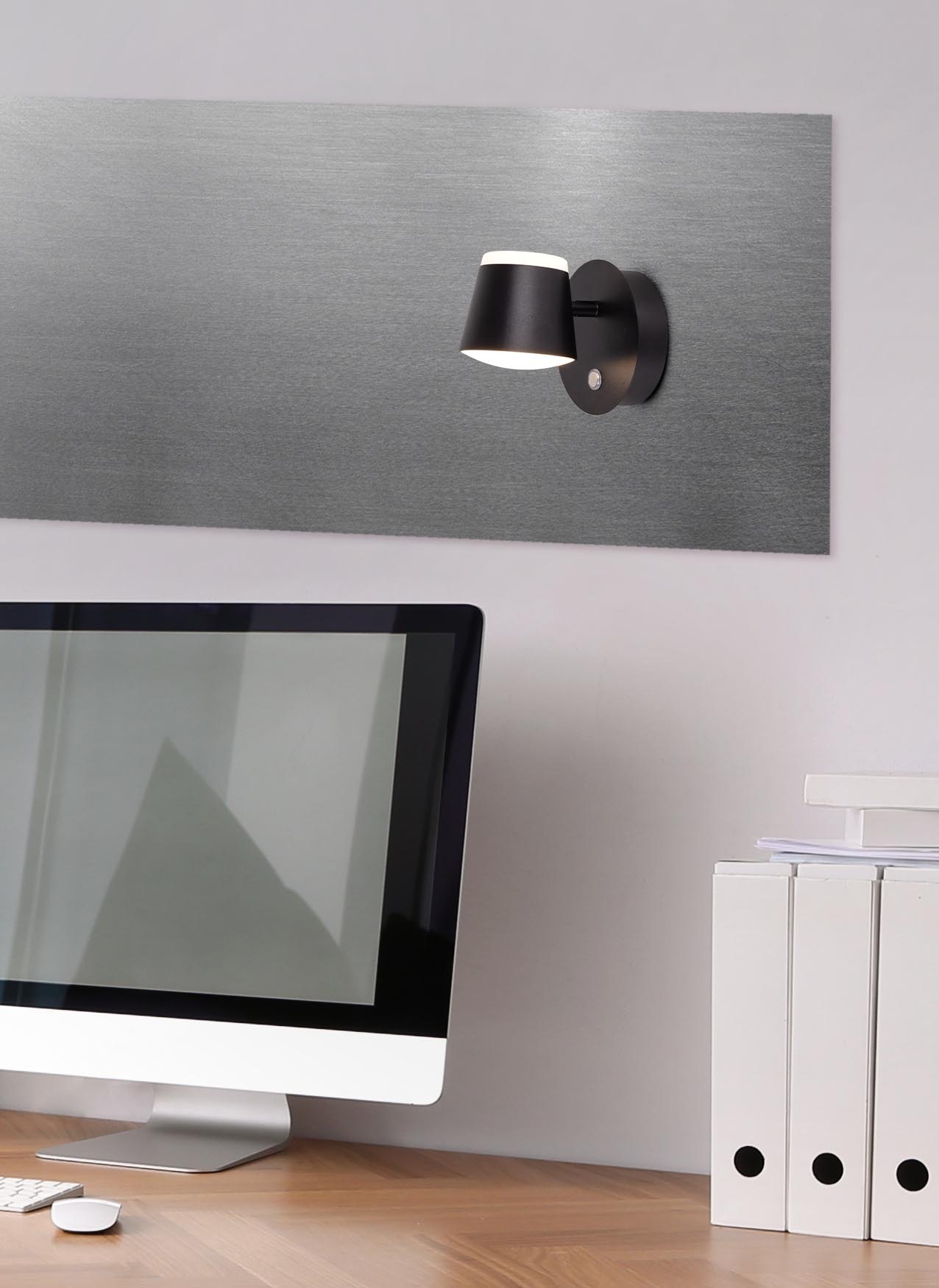 näve LED Wandleuchte »Tondo«, 1 flammig, Leuchtmittel LED-Modul   LED fest günstig online kaufen