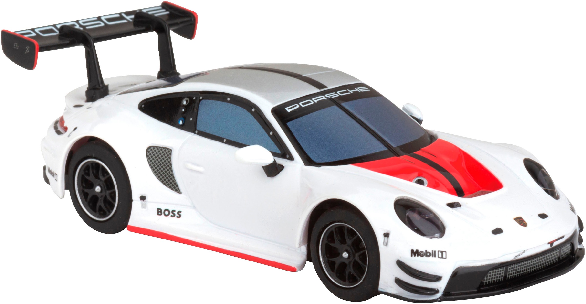Carrera® Rennbahn-Auto »Carrera Hybrid, Porsche 911 GT3 R, White Lightning«
