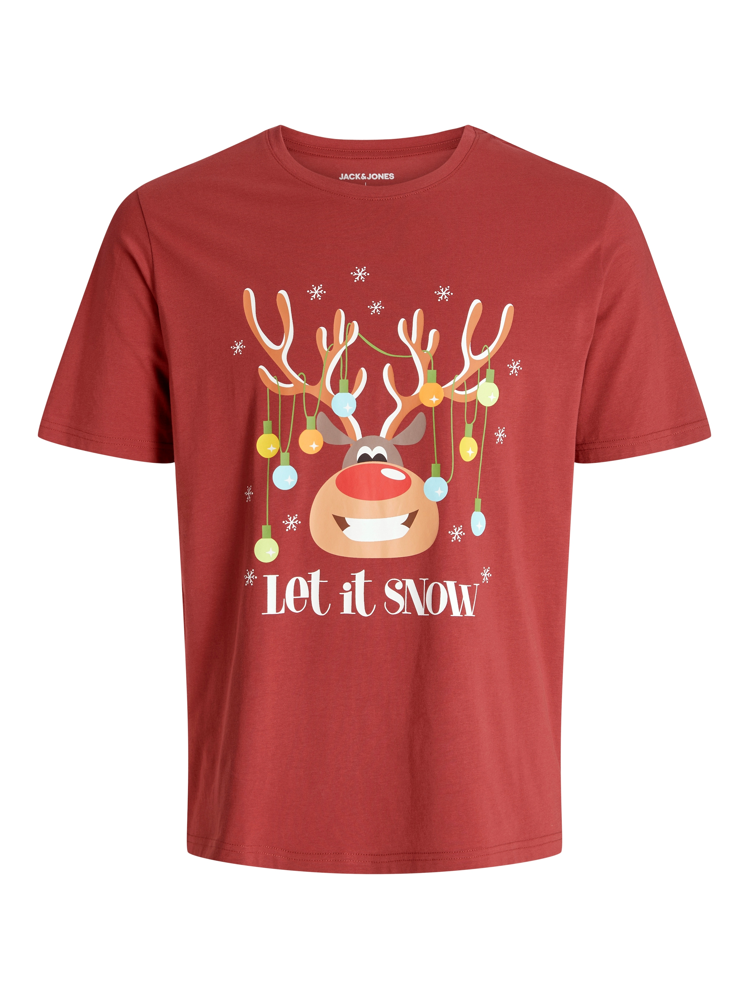 Jack & Jones Rundhalsshirt »JJCHRISTMAS TEE SS CREW NECK XMAS«