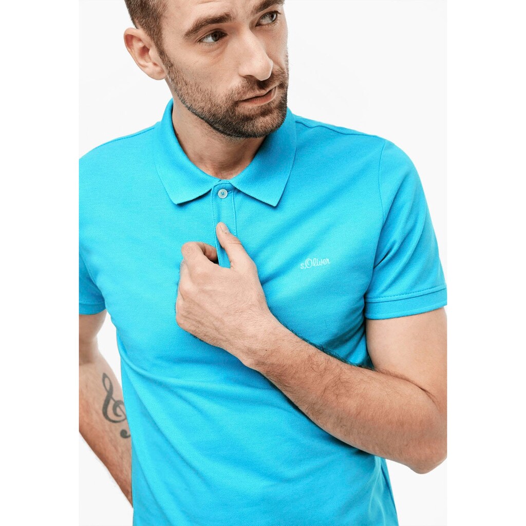 s.Oliver Poloshirt, mit kleinem s.Oliver-Schriftzug