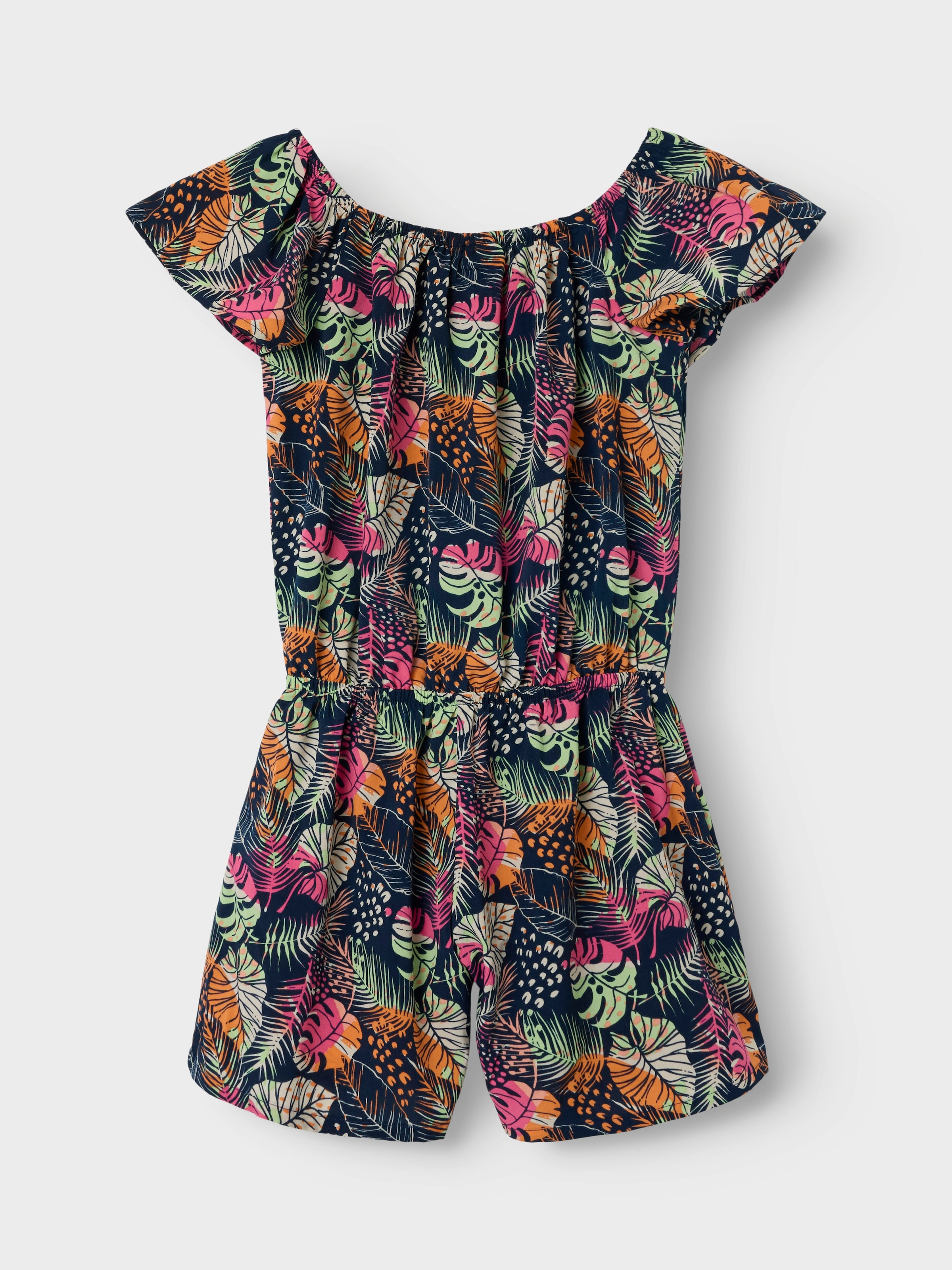 Name It Kurzoverall »NKFVINAYA  PLAYSUIT FFF« Kunstfaser, elastischer Bund, Allover-Druck
