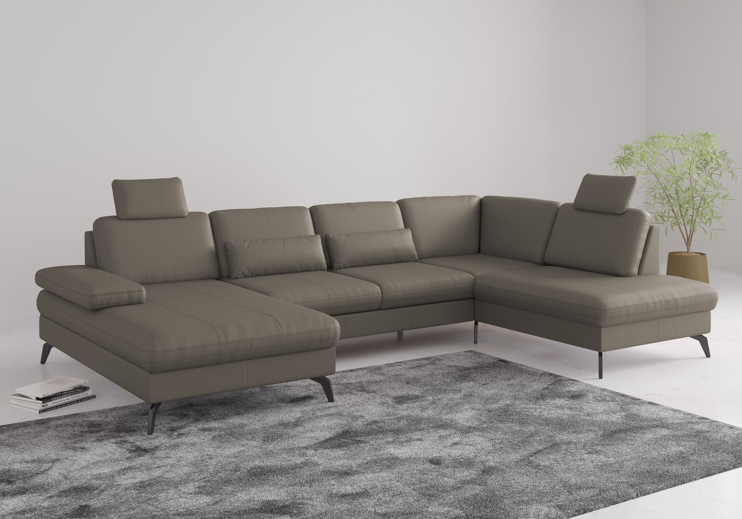 sit&more Wohnlandschaft »Morris U-Form, inkl. Sitztiefenverstellung« wahlwe günstig online kaufen