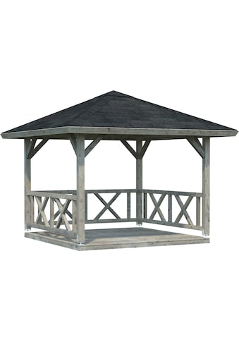 Palmako Holzpavillon »Betty«, BxT: 368x368 cm, grau kaufen