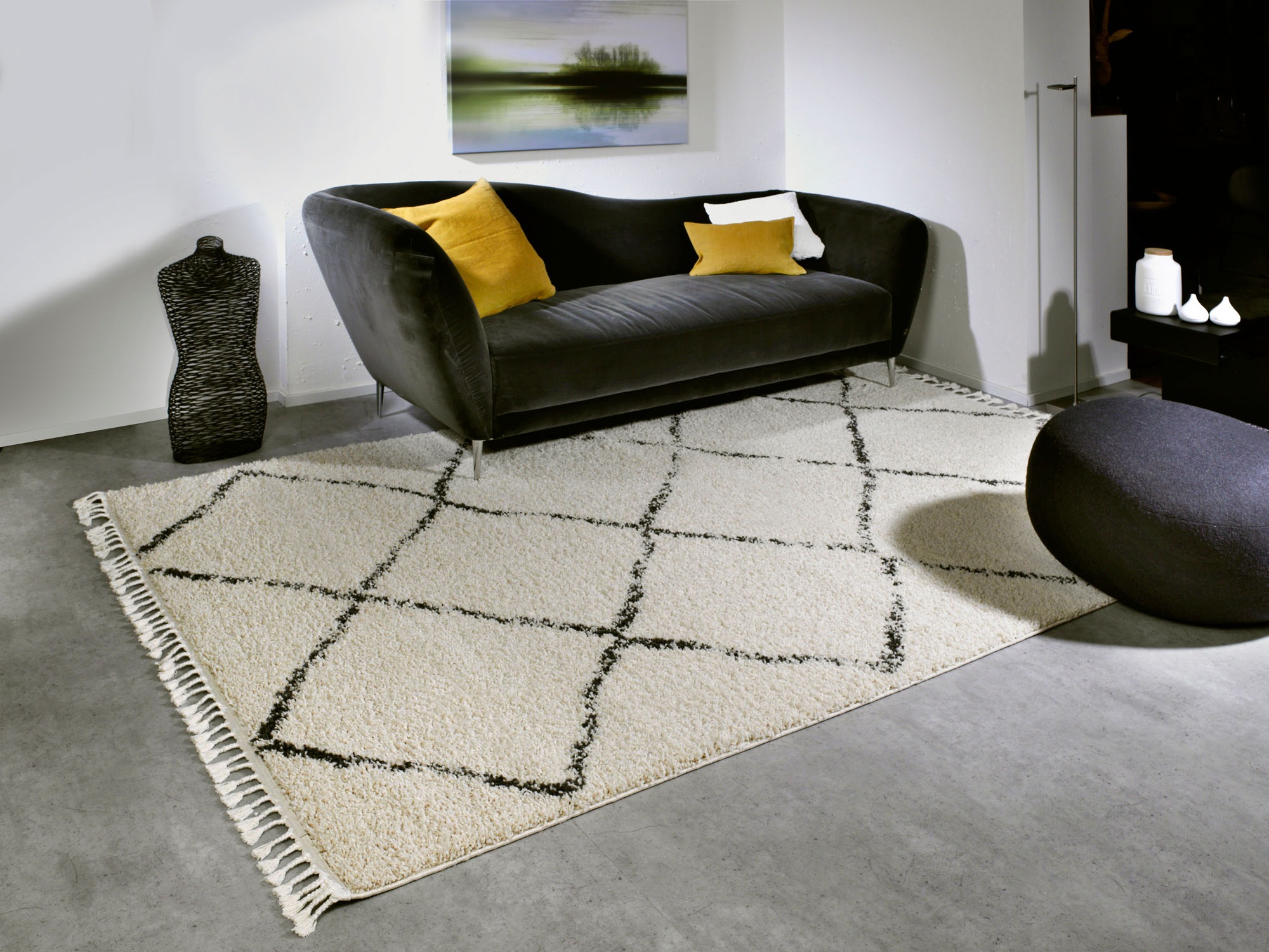 GALLERY M branded by Musterring Hochflor-Teppich »Donna«, rechteckig, 30 mm günstig online kaufen