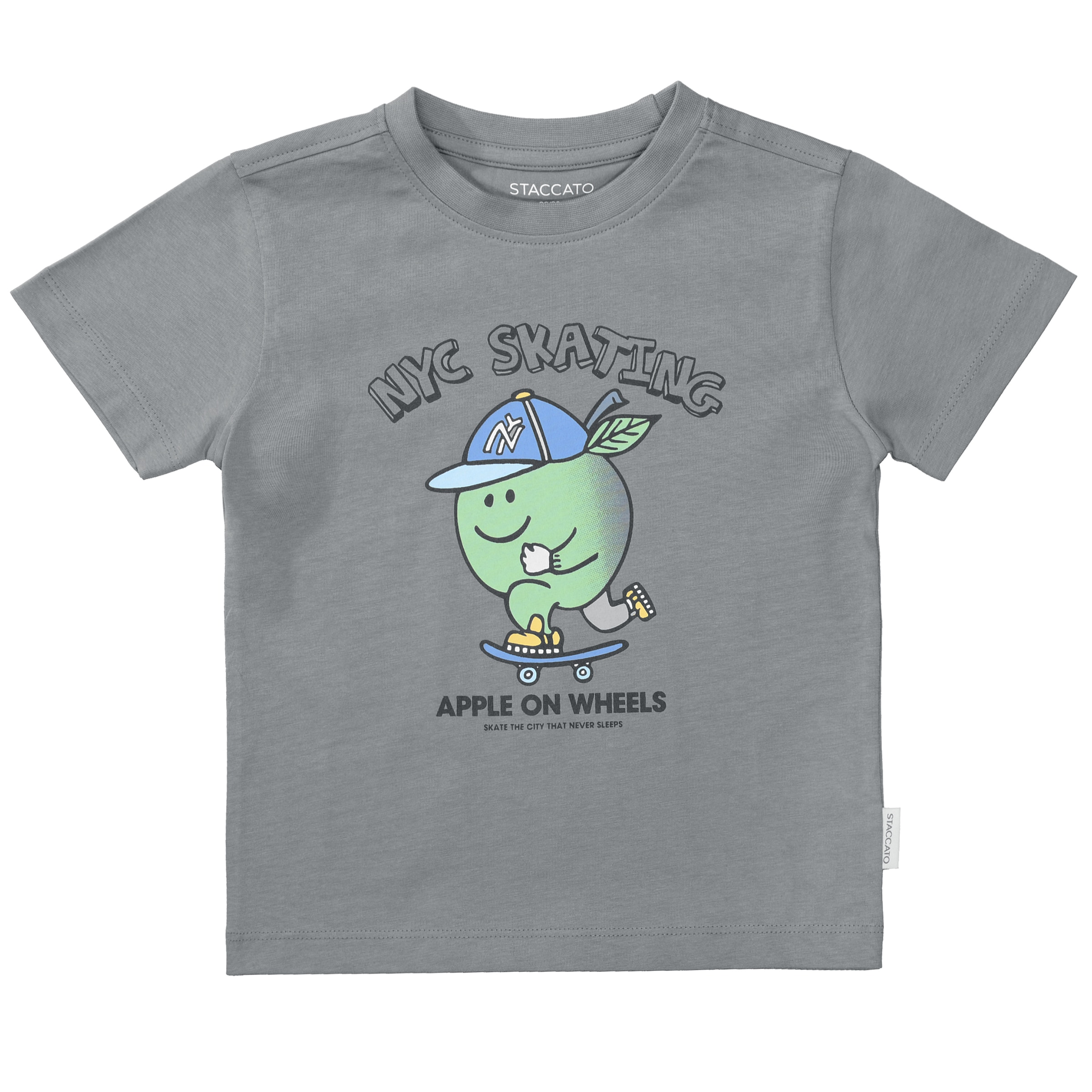 STACCATO T-Shirt 2 tlg. 2er Pack kurzarm, geringelt, Motiv-Print, für Boys