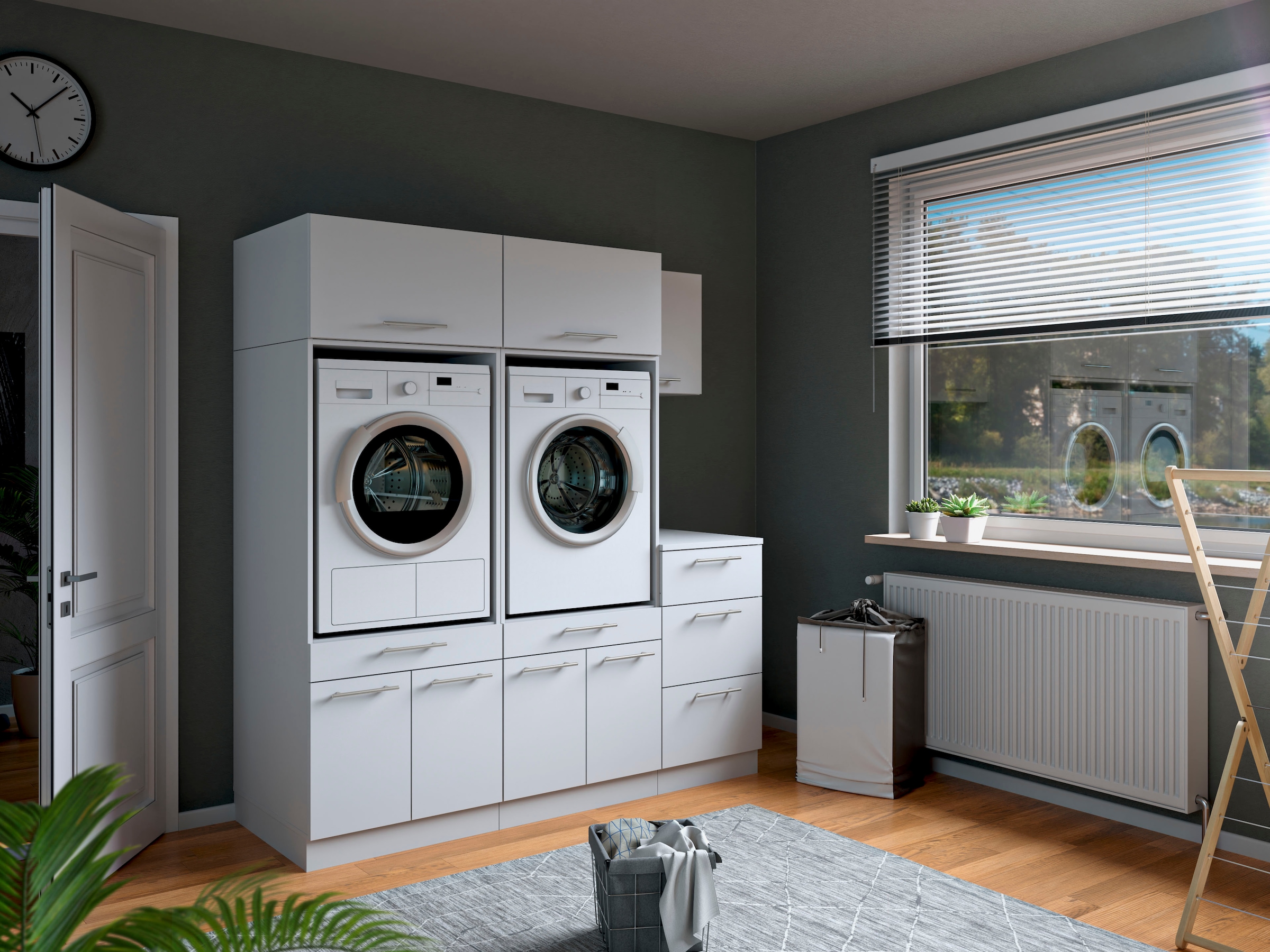 Laundreezy Mehrzweckschrank-Set »Laundreezy, 6-tlg. Mehrzweckschrank-Set B/H/T 186/200/68 cm« 6 Stk. tlg.