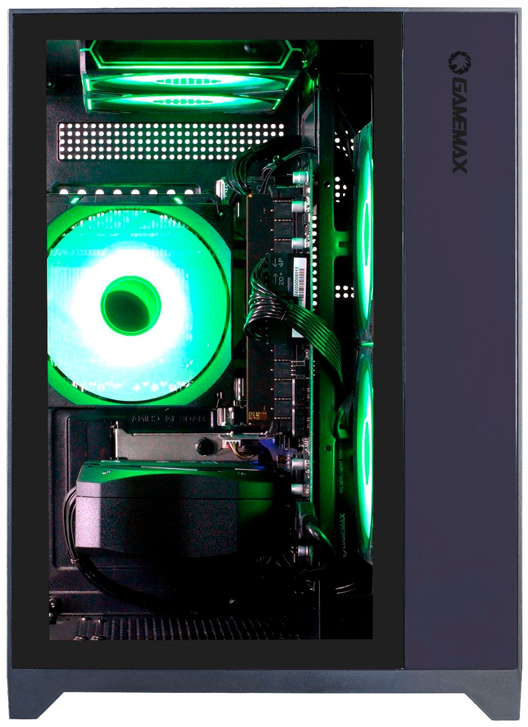 GAMEMAX Gaming-PC-Komplettsystem »MegaDeal Infinity Mini BK 2834 Ryzen 5 7500F 16GB 1TB SSD RTX 5060Ti« 27 ″ AMD Ryzen 5 GeForce RTX™ 5060 Ti 16 GB RAM 1.000 GB SSD Windows 11, DDR5 RAM + MSI PRO MP272L LCD-Monitor, 68,6cm (27")