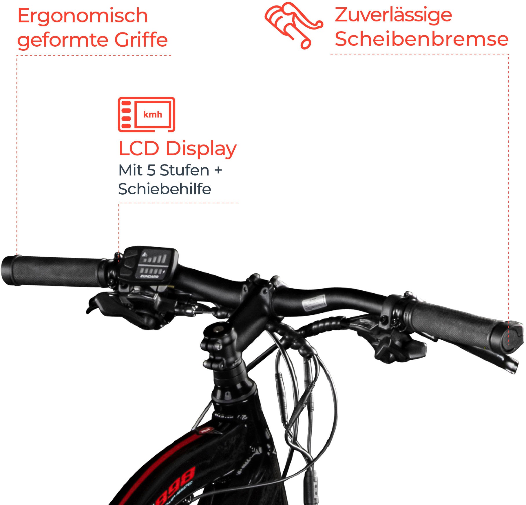 Zündapp E-Bike »Z898«, 24 Gang, Heckmotor 250 W, Pedelec