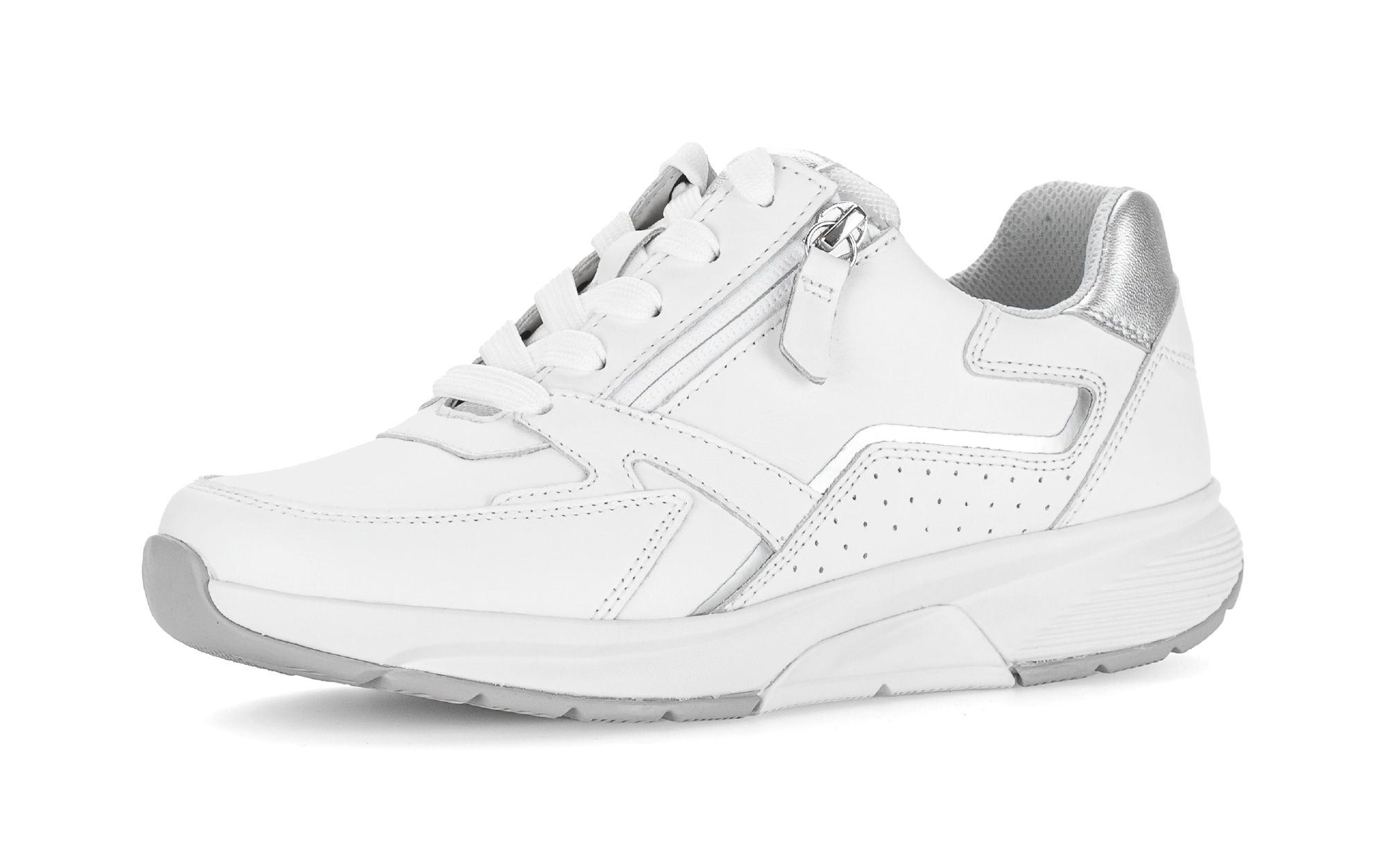 Gabor Rollingsoft Keilsneaker  , Freizeitschuh, Halbschuh, Schnürschuh mit Kontrastbesätzen