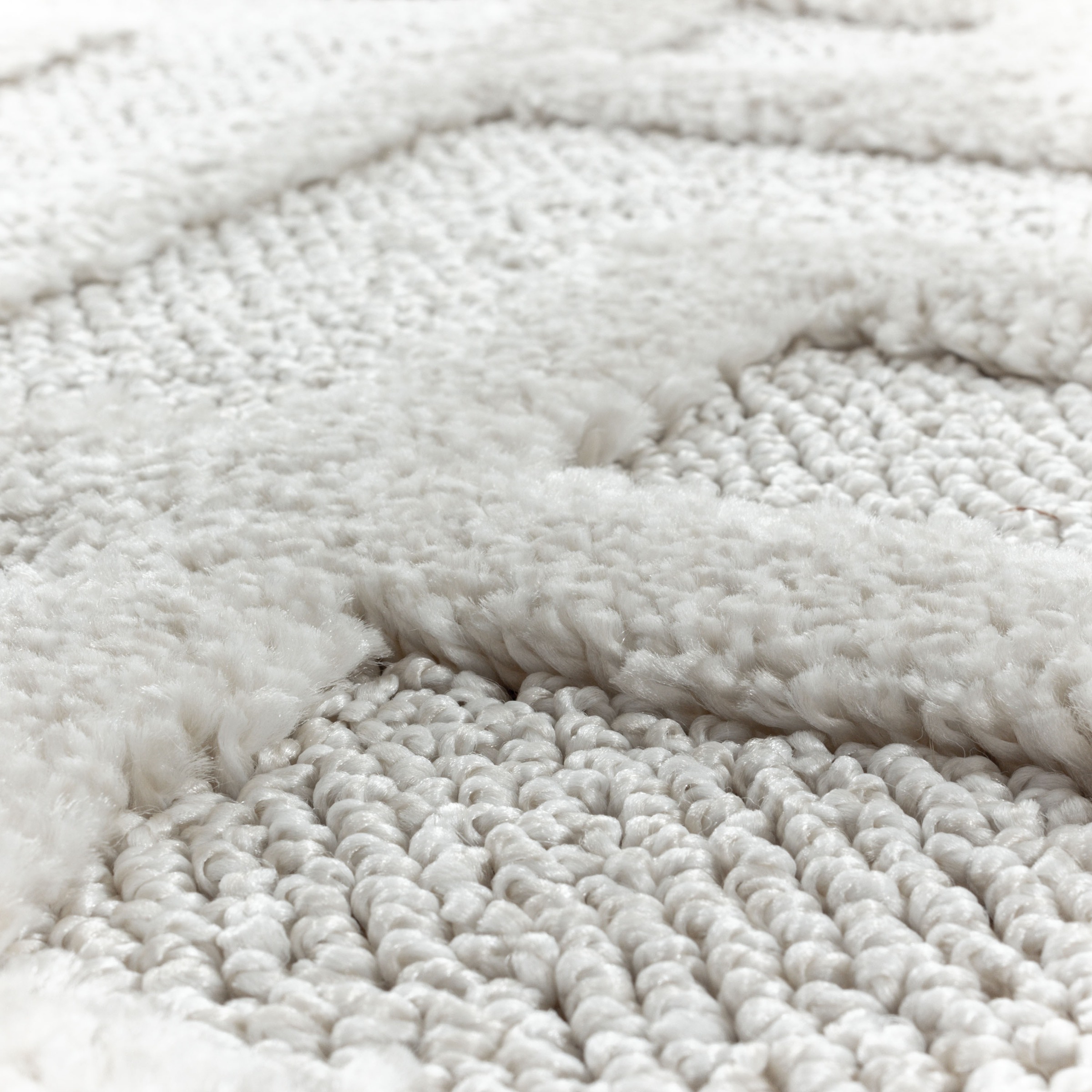 Ayyildiz Teppiche Teppich »PISA 4708«, rechteckig, 20 mm Höhe, Läufer, rund, Hoch Tief Struktur, Wohnzimmer, Schlafzimmer
