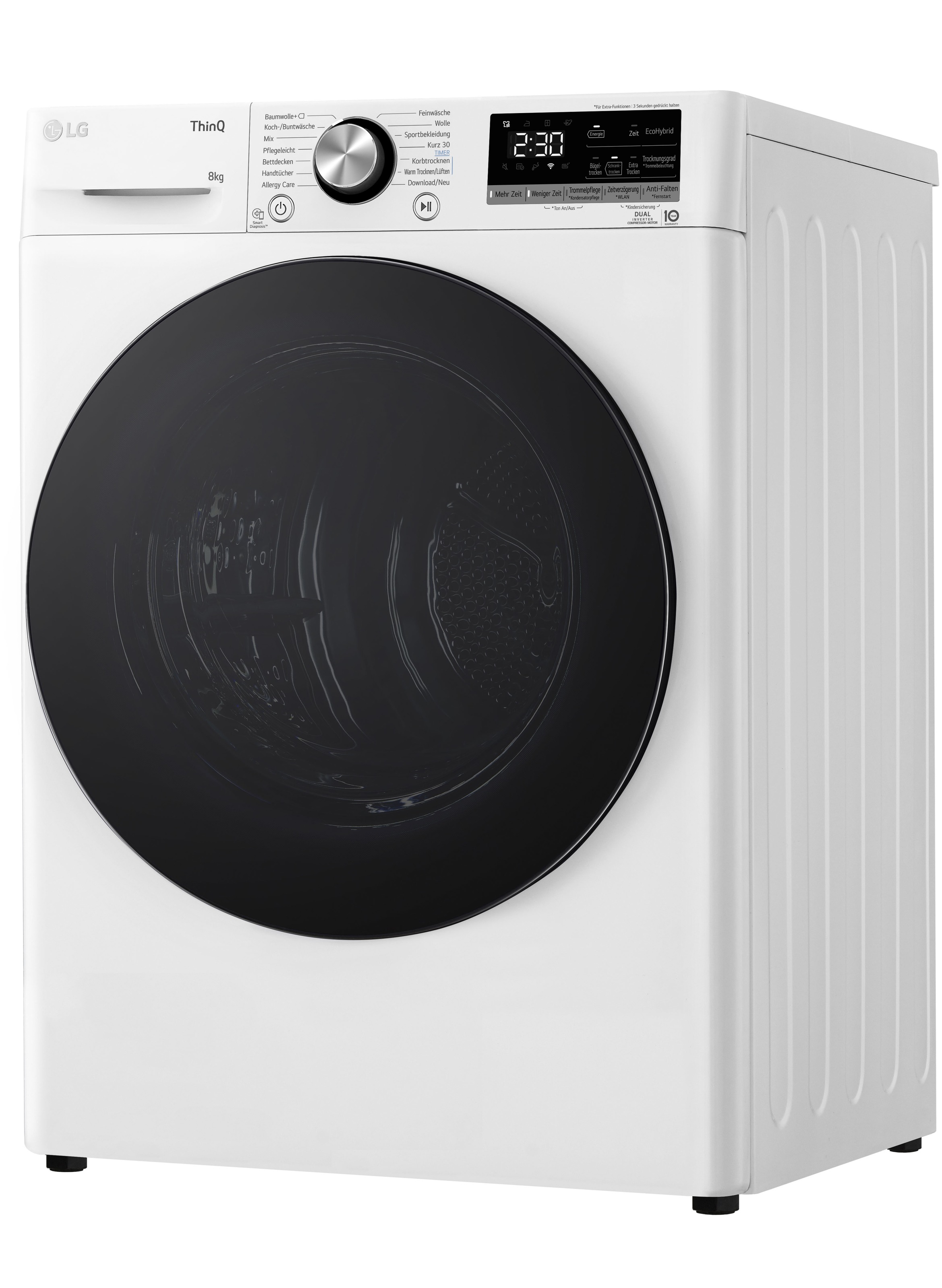 LG Wärmepumpentrockner »RT80V9W« Vivace weiß ThinQ App-Kompatibilität