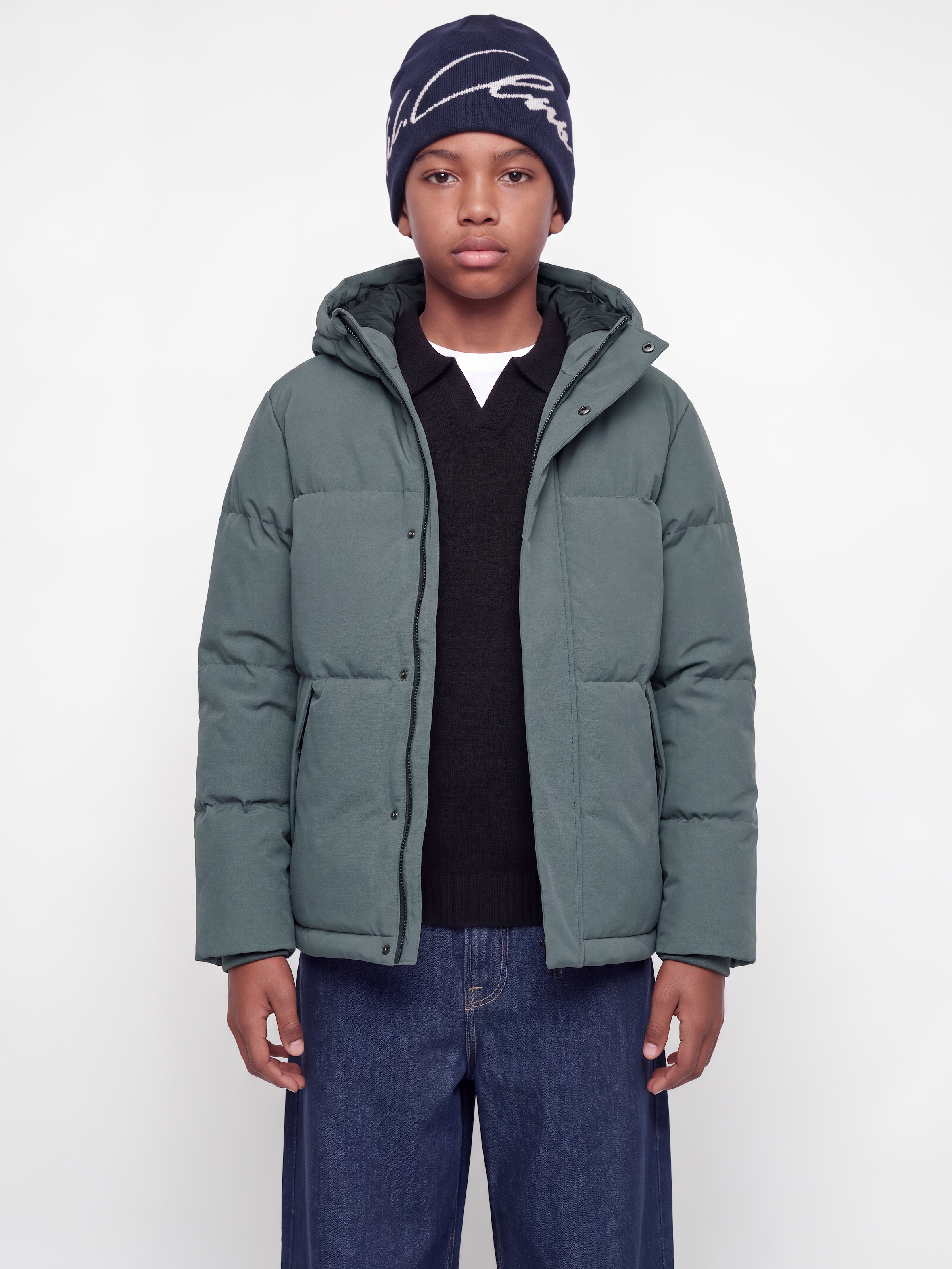 Jack & Jones Junior Steppjacke »JJESOHO PUFFER HOOD AW26 SN JNR« mit Kapuze Kunstfaser, regular fit