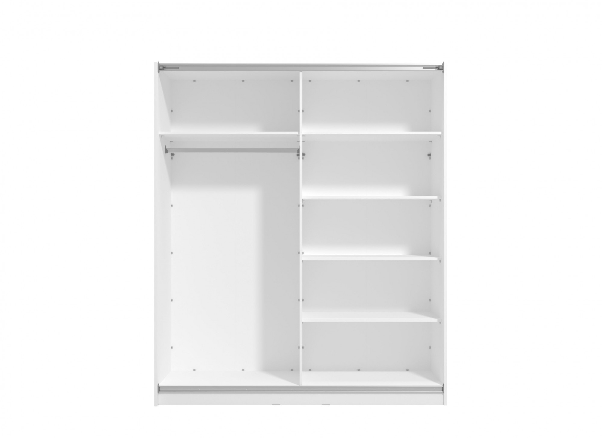 INOSIGN Schwebetürenschrank »Sierra klassischer Kleiderschrank Wäscheschrank 179 oder 217cm breit«, mit kompletter Inneneinteilung, FSC®-zertifizierter Holzwerkstoff