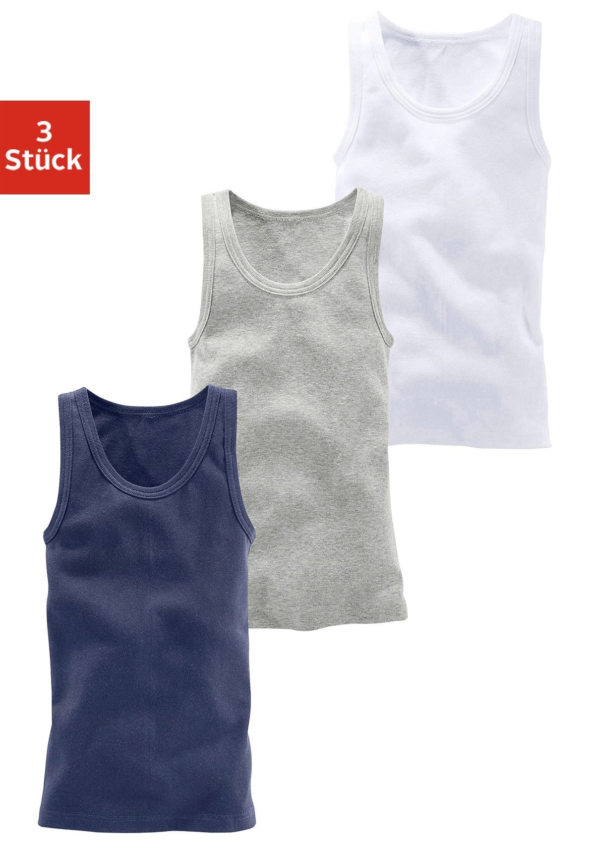 H.I.S Tanktop, (Packung, 3 tlg.), ideal zum Drunterziehen